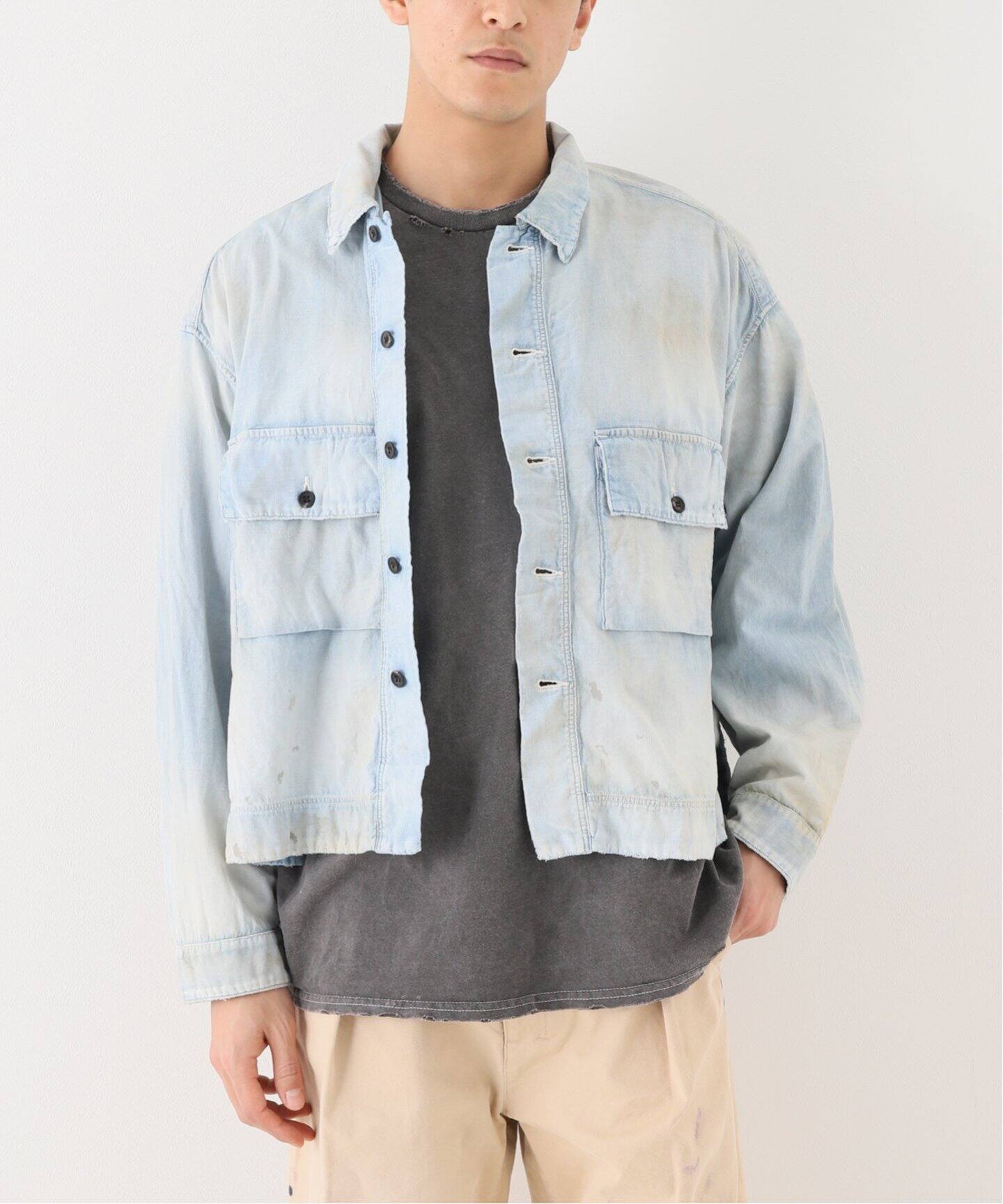ANCELLM / アンセルム】CHAMBRAY SHIRTS JACKET（デニムジャケット 