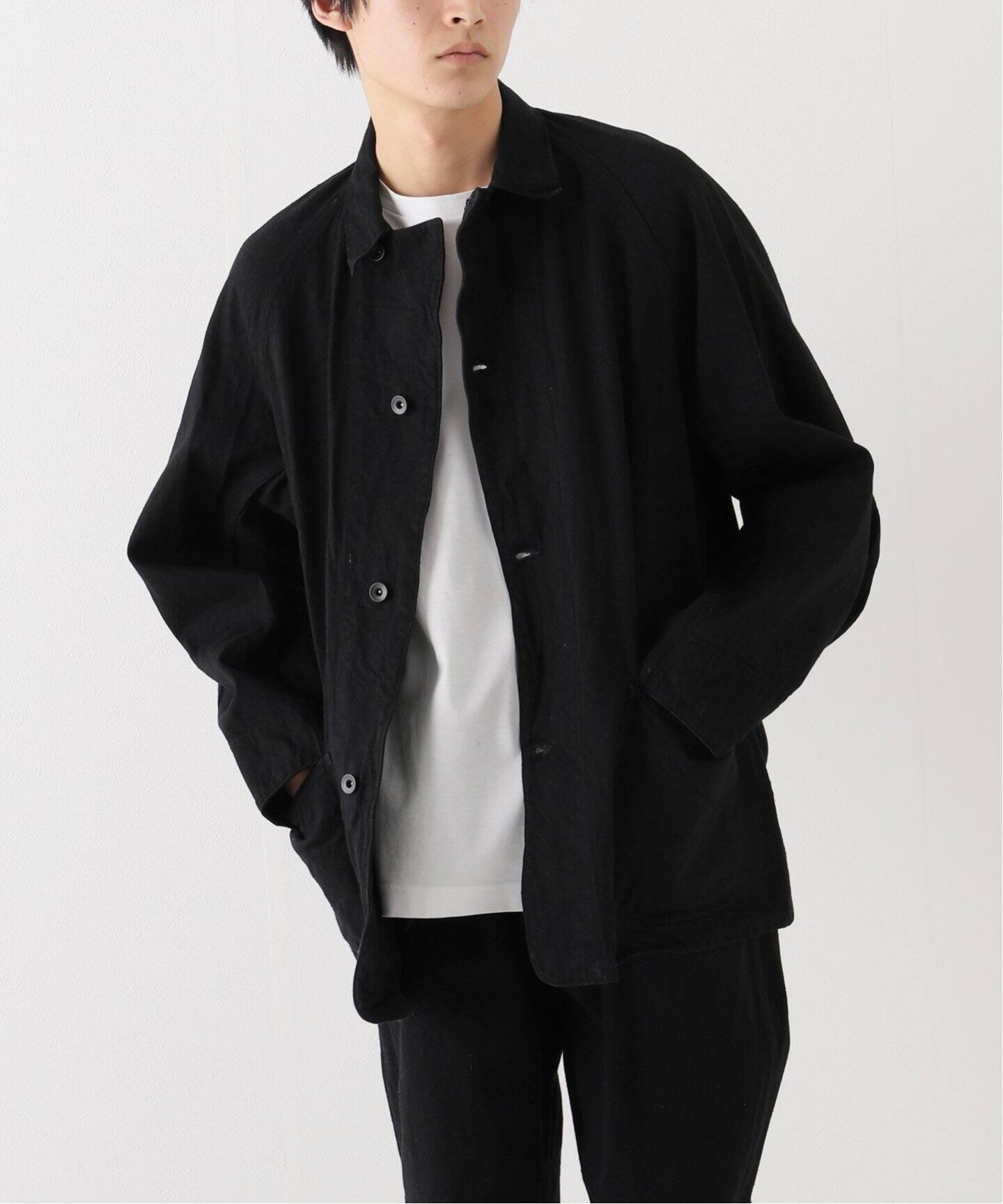 COMOLI デニム ワークジャケット X01-01002 カバーオール型 カジュアル  