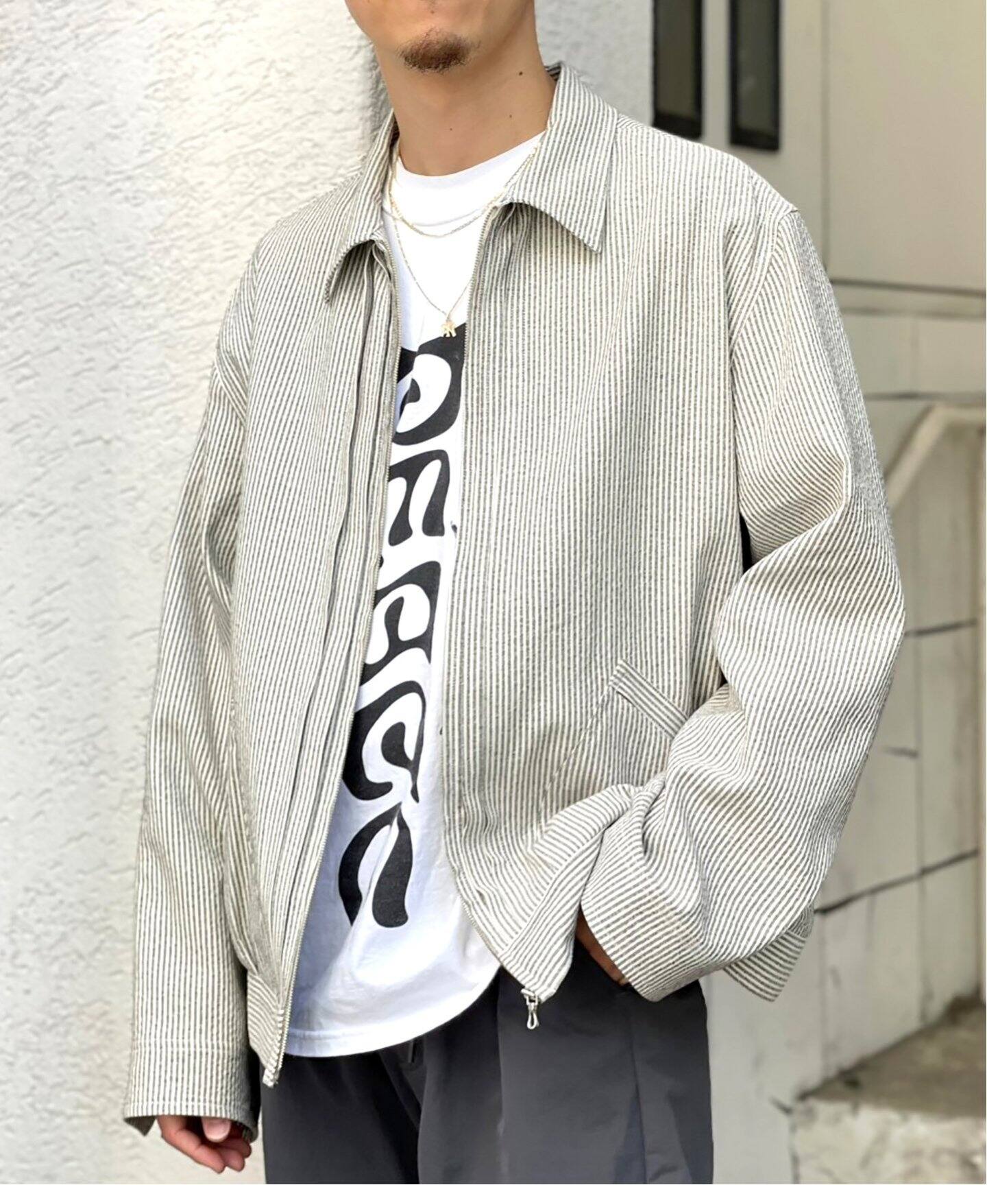 ULTERIOR / アルテリア】 WASHI STRIPE ZIP UP BLOUSON（その他 