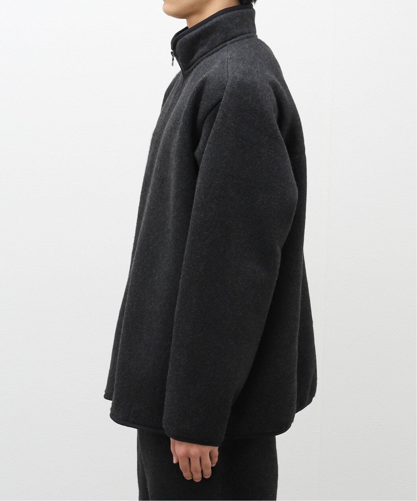 blurhms / ブラームス】PE/SILK FLEECE ZIP JACKET（ボア・フリース 