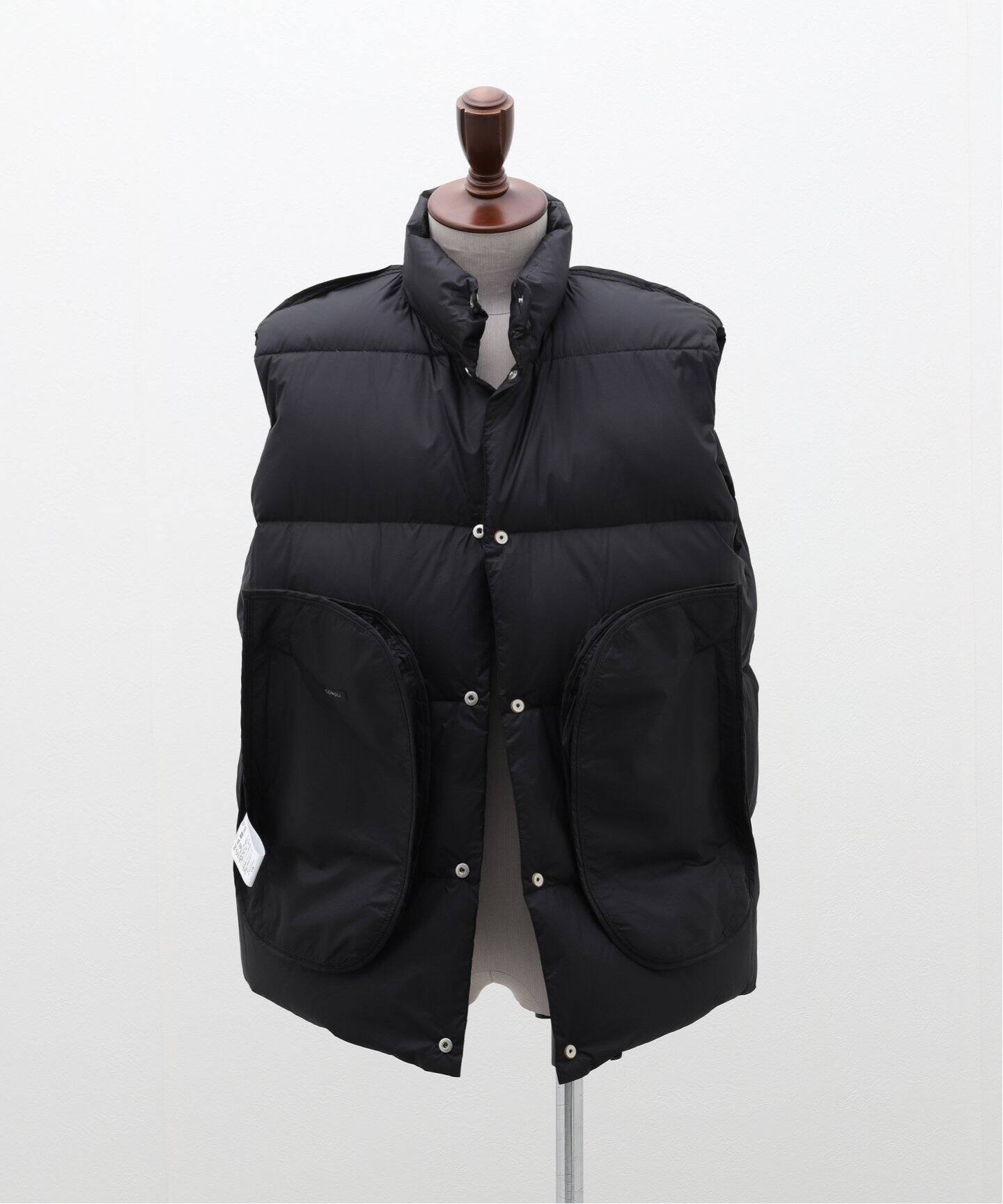 COMOLI DAWN VEST size3 ブラック COMOLI(コモリ) / ダウンベスト/3 