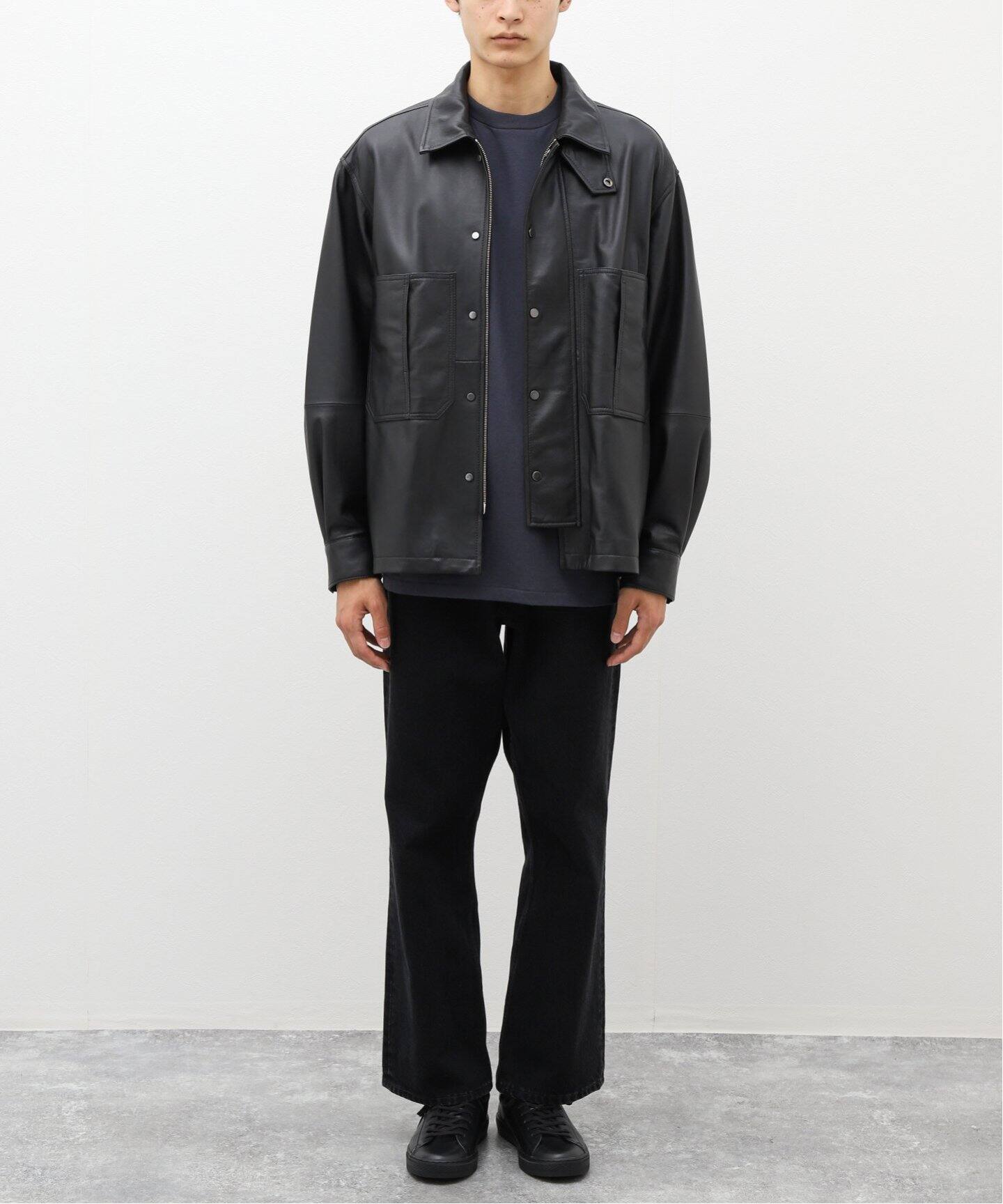 CCU / シーシーユー】THOMAS COVERALL SHIRT JACKET（レザージャケット  