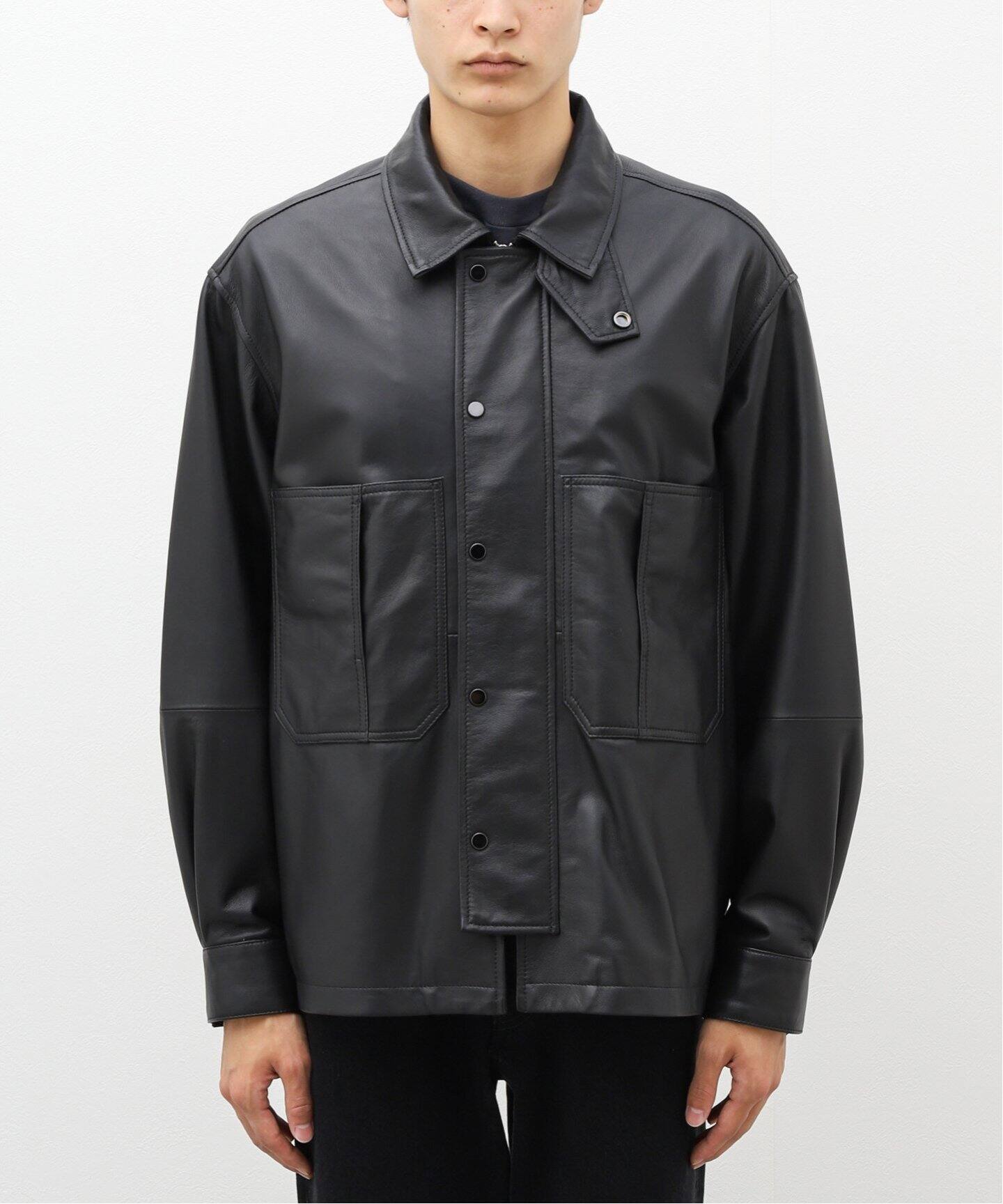 CCU / シーシーユー】THOMAS COVERALL SHIRT JACKET（レザージャケット  