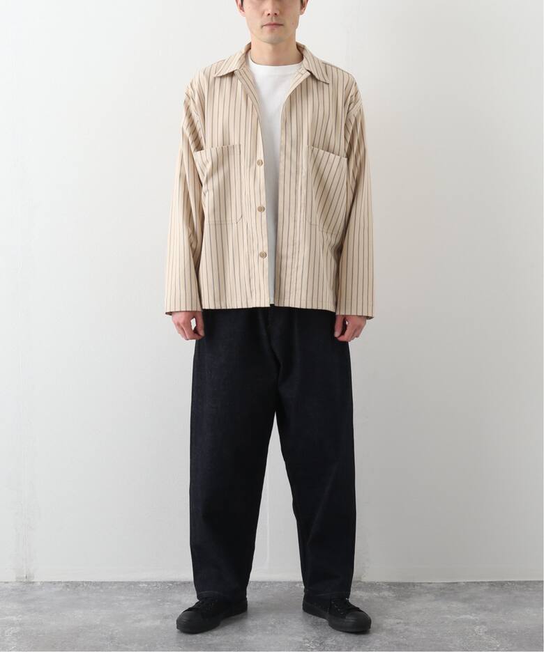 WASHABLE T/R K-FIELD ストライプ シャツジャケット（その他ブルゾン 