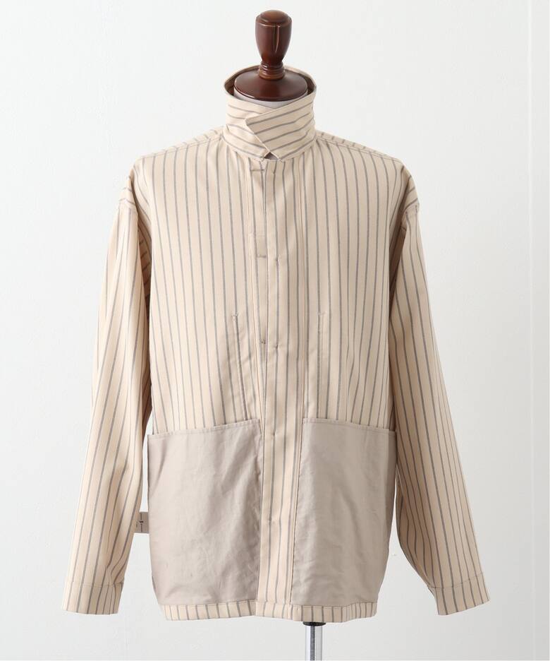 WASHABLE T/R K-FIELD ストライプ シャツジャケット（その他ブルゾン 