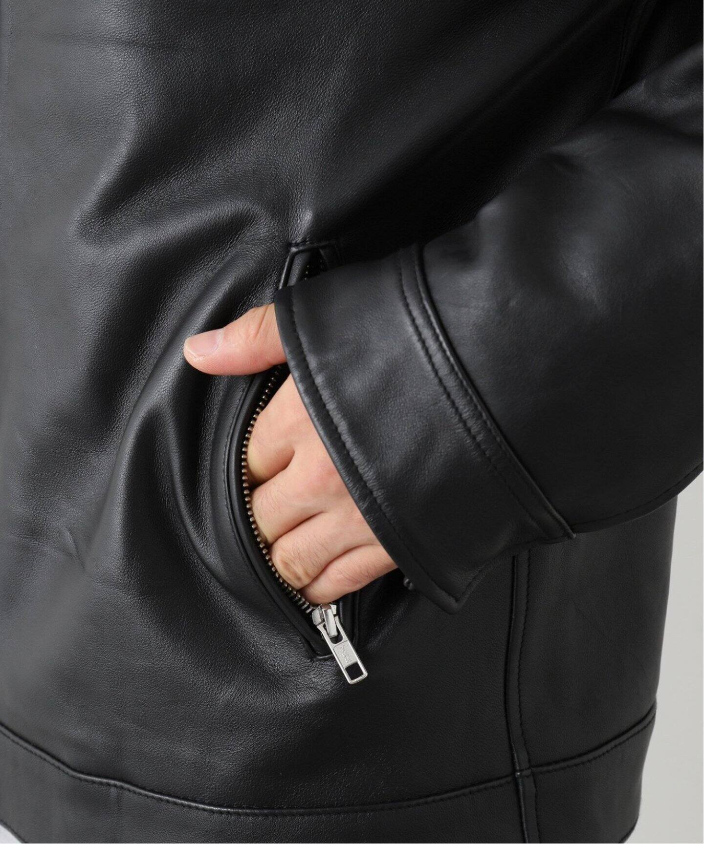 シープレザー シングルライダースジャケット Soutien Rds（レザー 