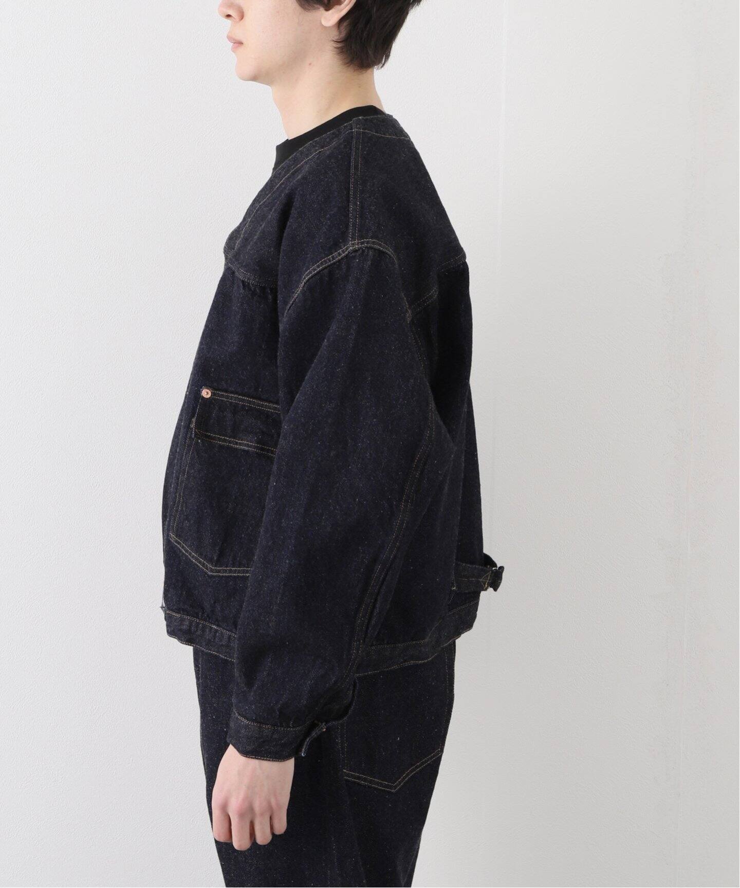 KAPTAIN SUNSHINE/ キャプテンサンシャイン】No Collar Denim Jacket  
