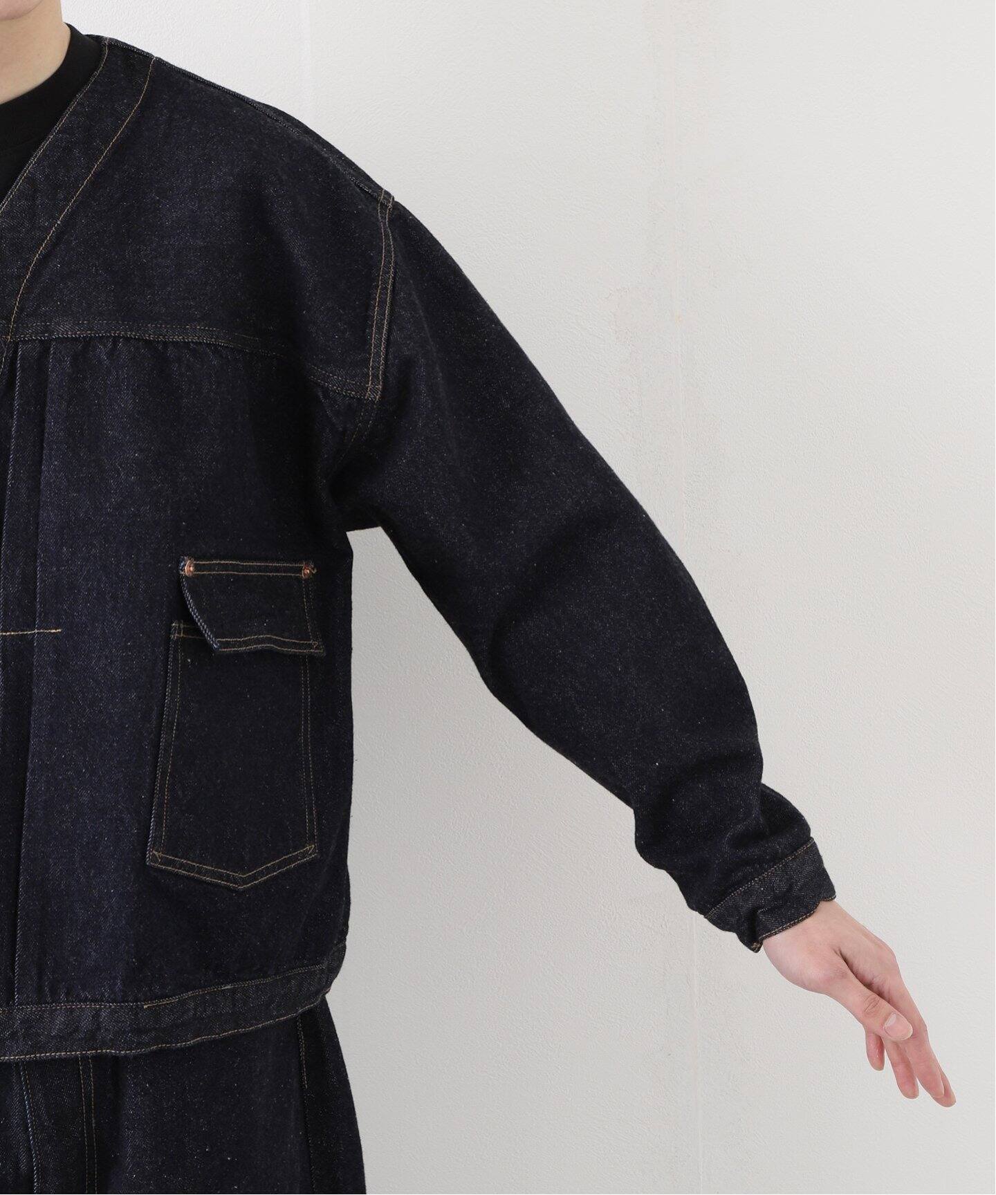 KAPTAIN SUNSHINE/ キャプテンサンシャイン】No Collar Denim Jacket  
