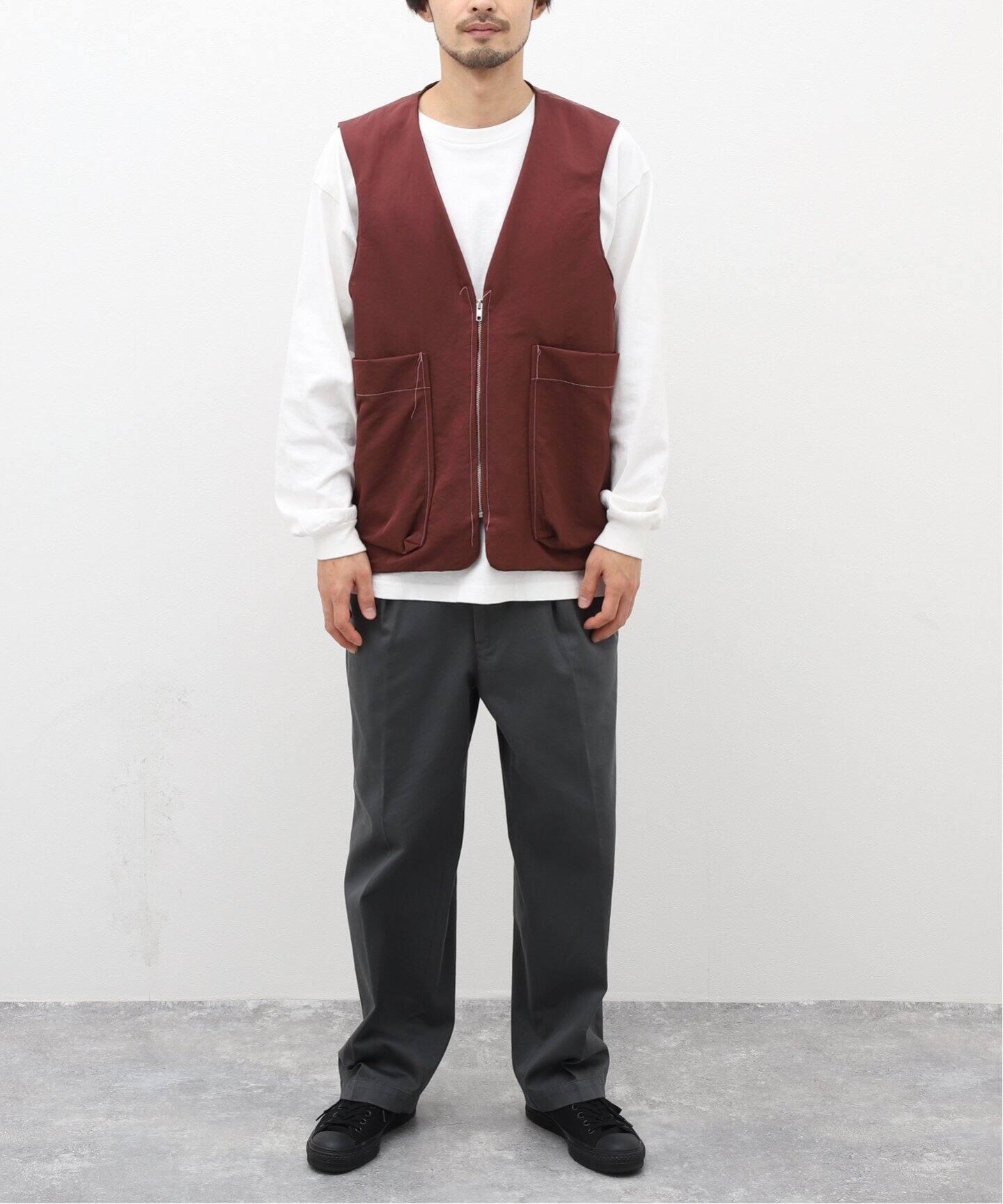 CAMIEL FORTGENS / カミエル・フォートヘンス】ZIP VEST TECHNICAL 