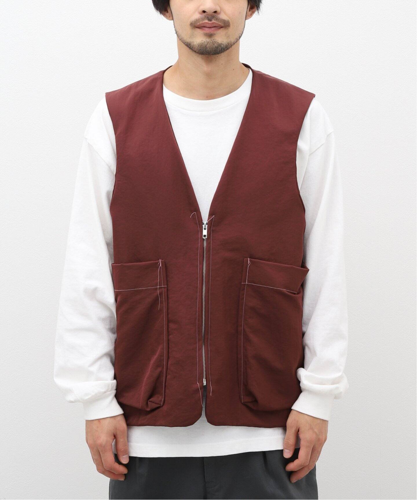 CAMIEL FORTGENS / カミエル・フォートヘンス】ZIP VEST TECHNICAL 
