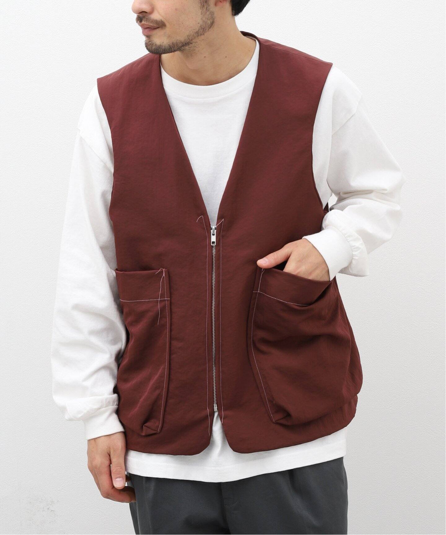 CAMIEL FORTGENS / カミエル・フォートヘンス】ZIP VEST TECHNICAL 