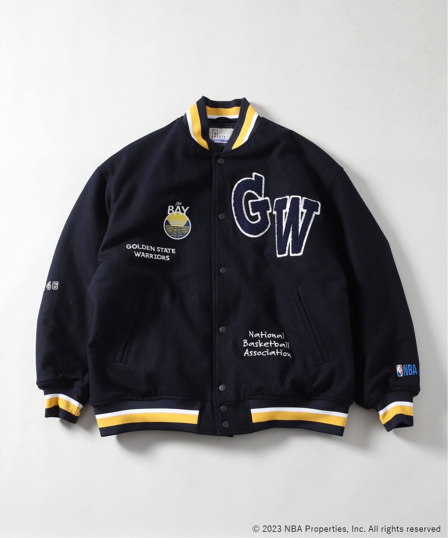 WEB限定【Off The Court by NBA】MeltonJacket（スタジャン 