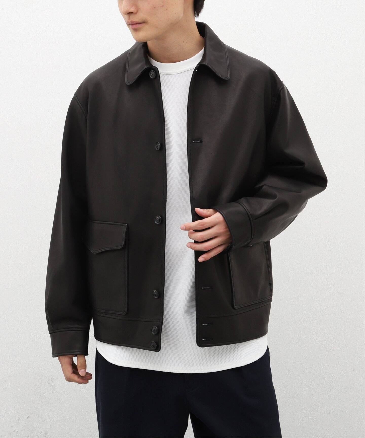 blurhms / ブラームス Lamb Cossack Jacket BHS23F007（レザー  