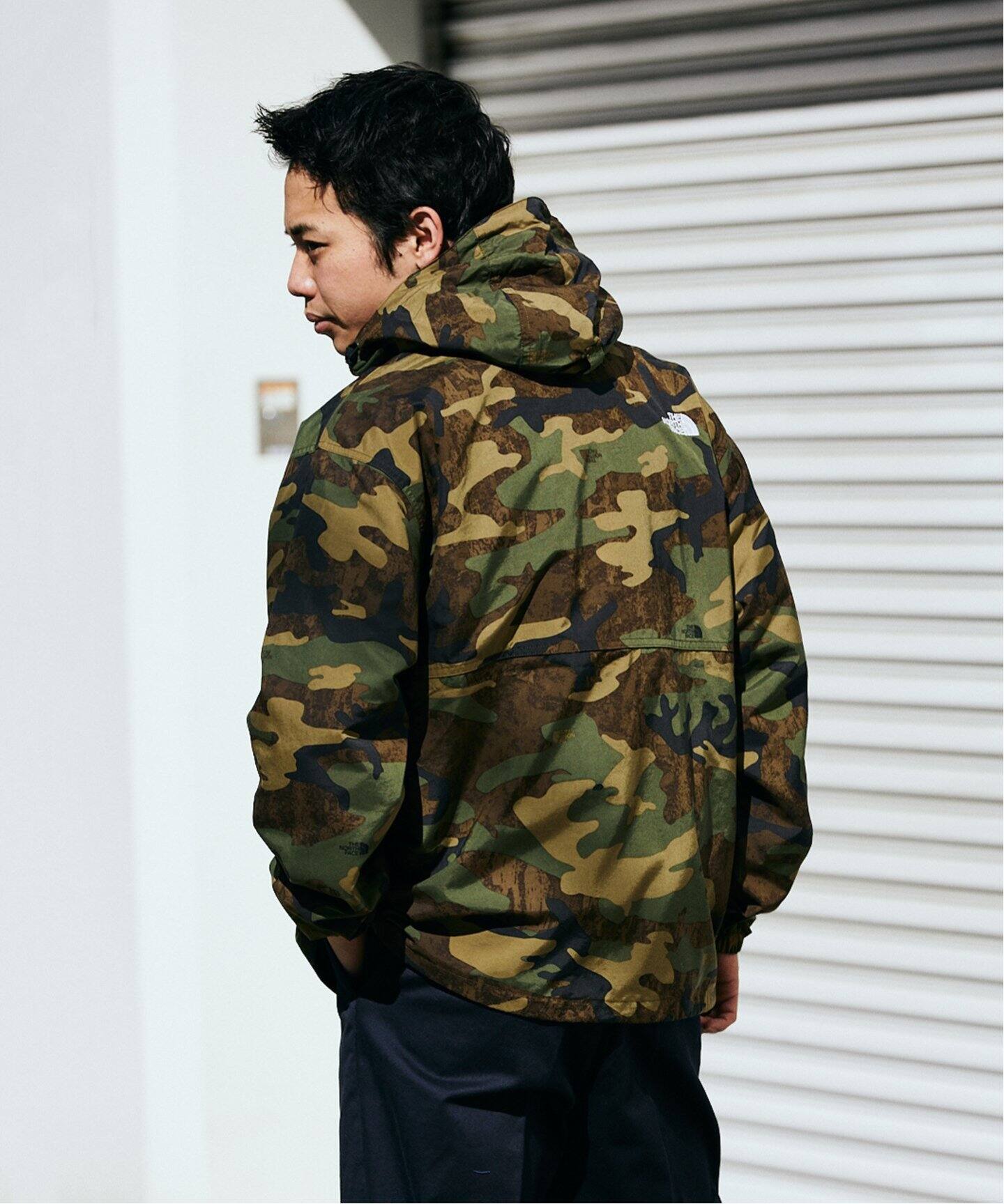 ☆The North Face ノベルティスクープ ジャケット S グレー 迷彩  