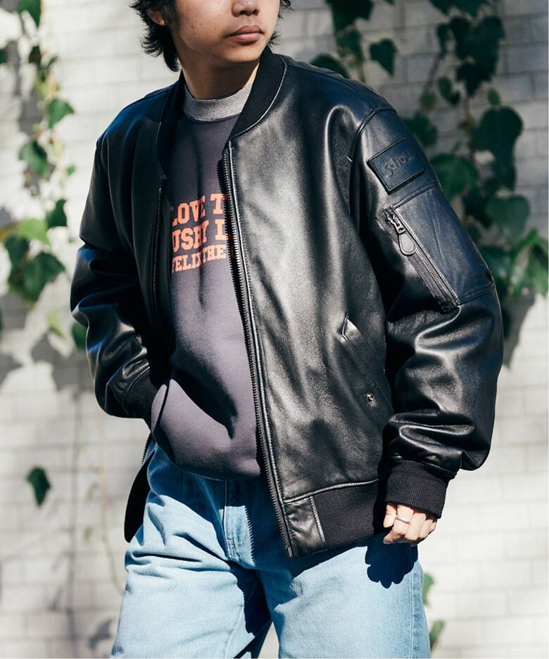 Schott / ショット】別注 LEATHER MA-1（MA-1）｜JOURNAL STANDARD 