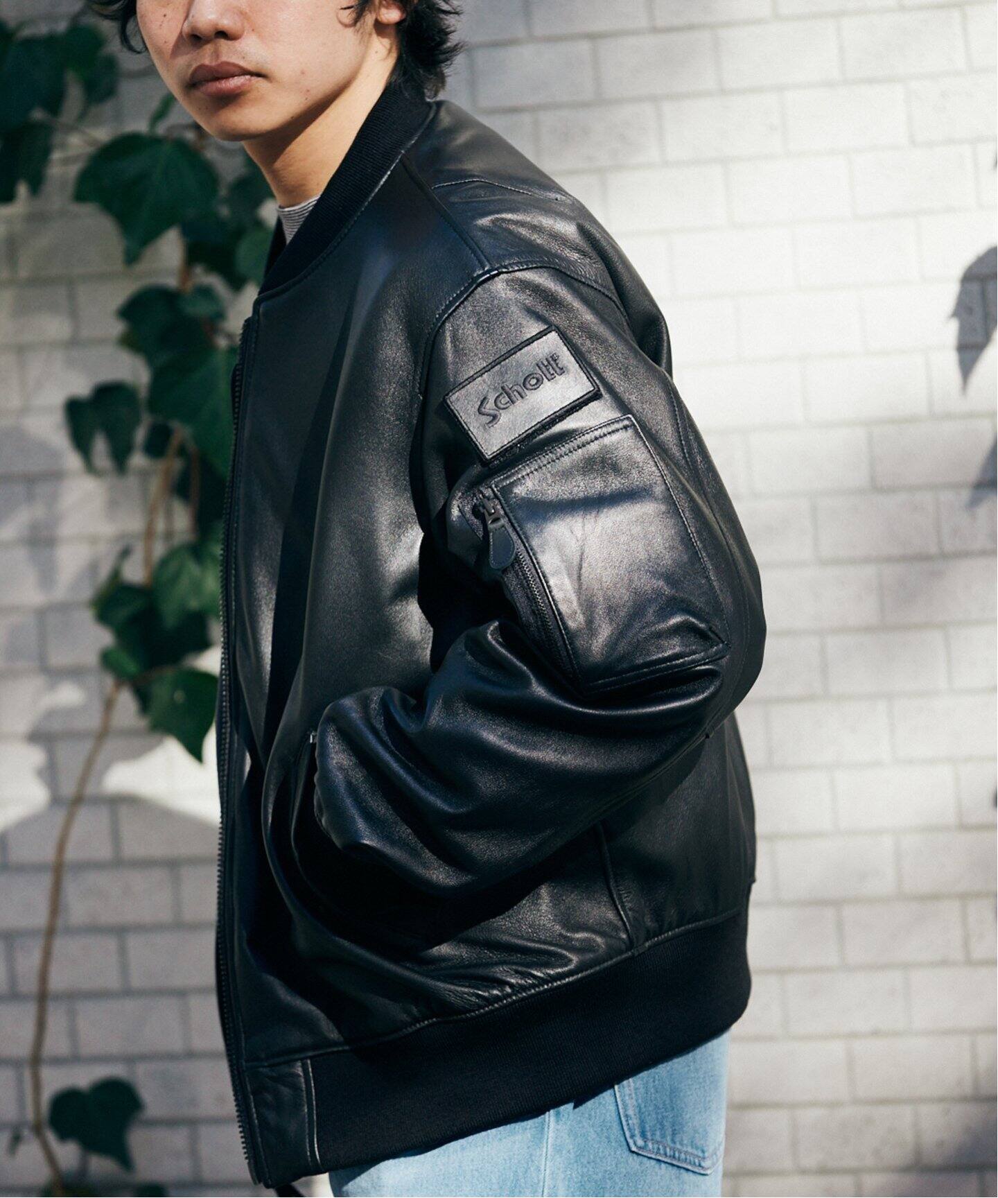 Schott / ショット】別注 LEATHER MA-1（MA-1）｜JOURNAL STANDARD 