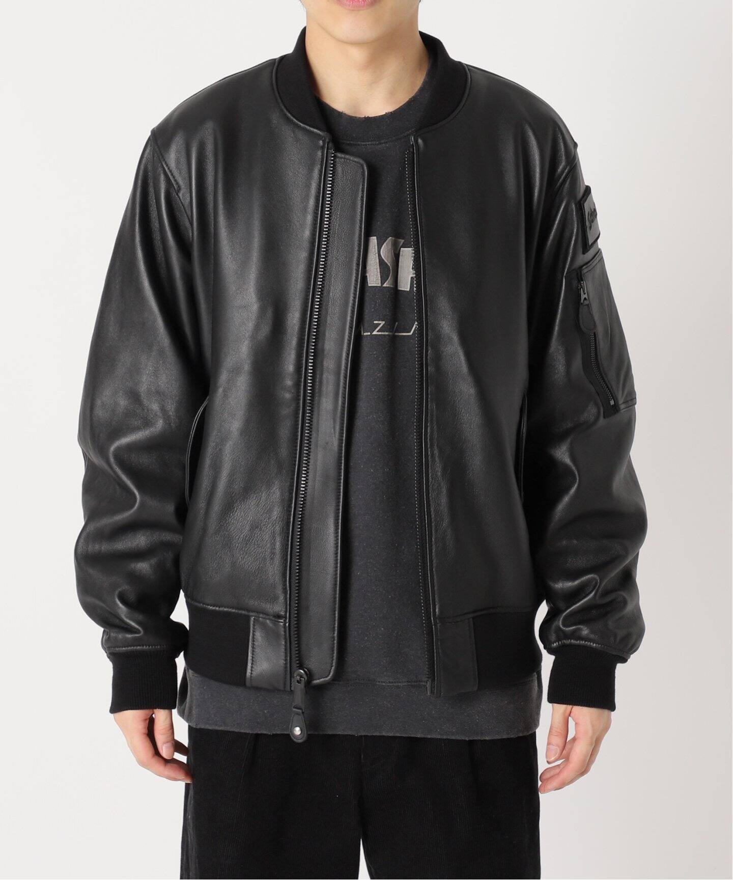 Schott / ショット】別注 LEATHER MA-1（MA-1）｜JOURNAL STANDARD 
