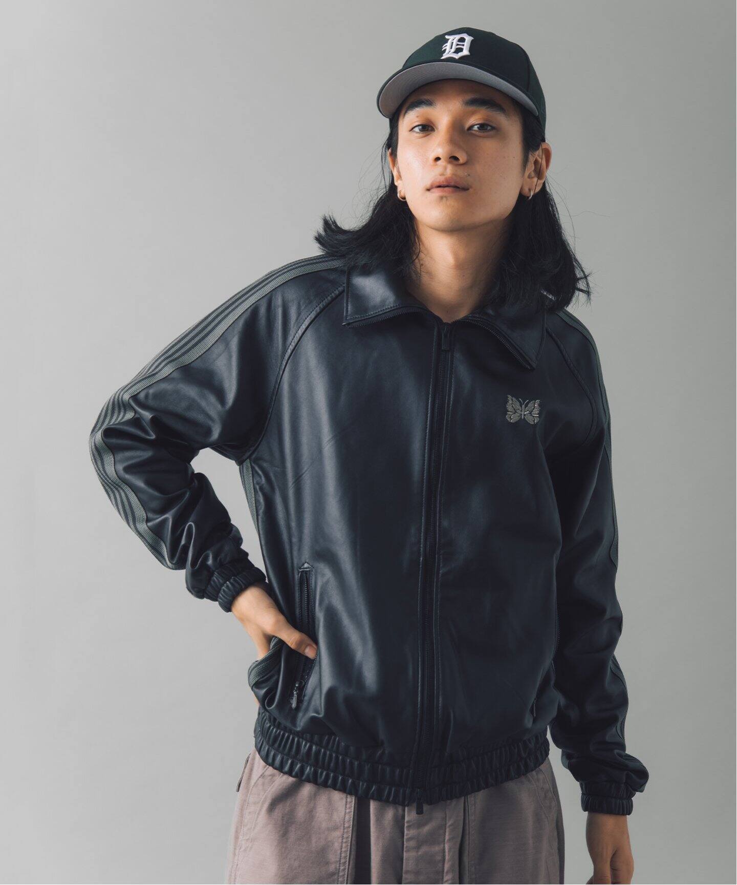 Needles ニードルス レザーブルゾン（ニードルズ NEEDLES レザー  