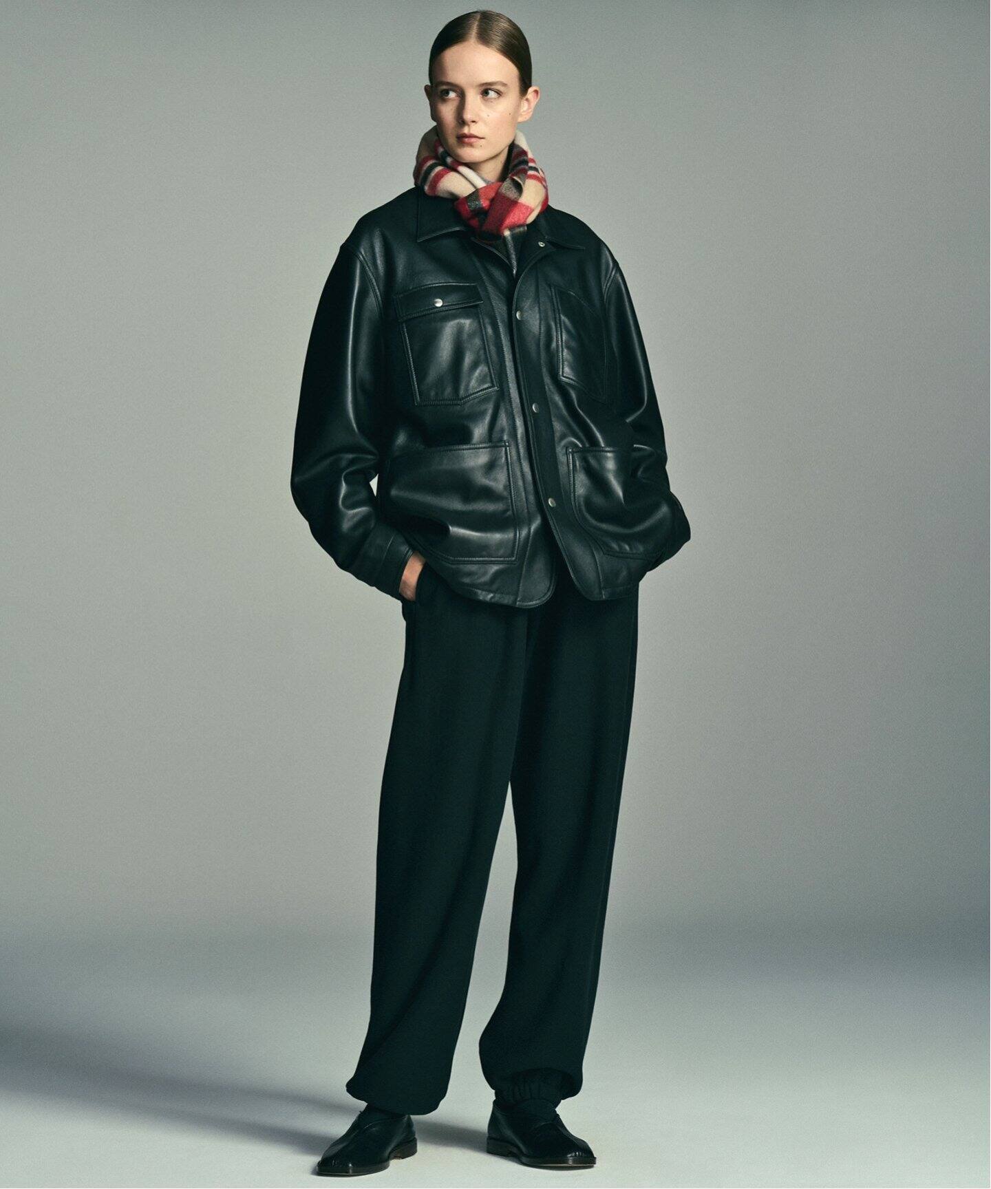 FOLL / フォル】wardrobe sheep leather coverall（レザージャケット  