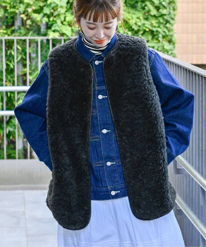 CYNICAL ファー切替えベスト 買い漁り