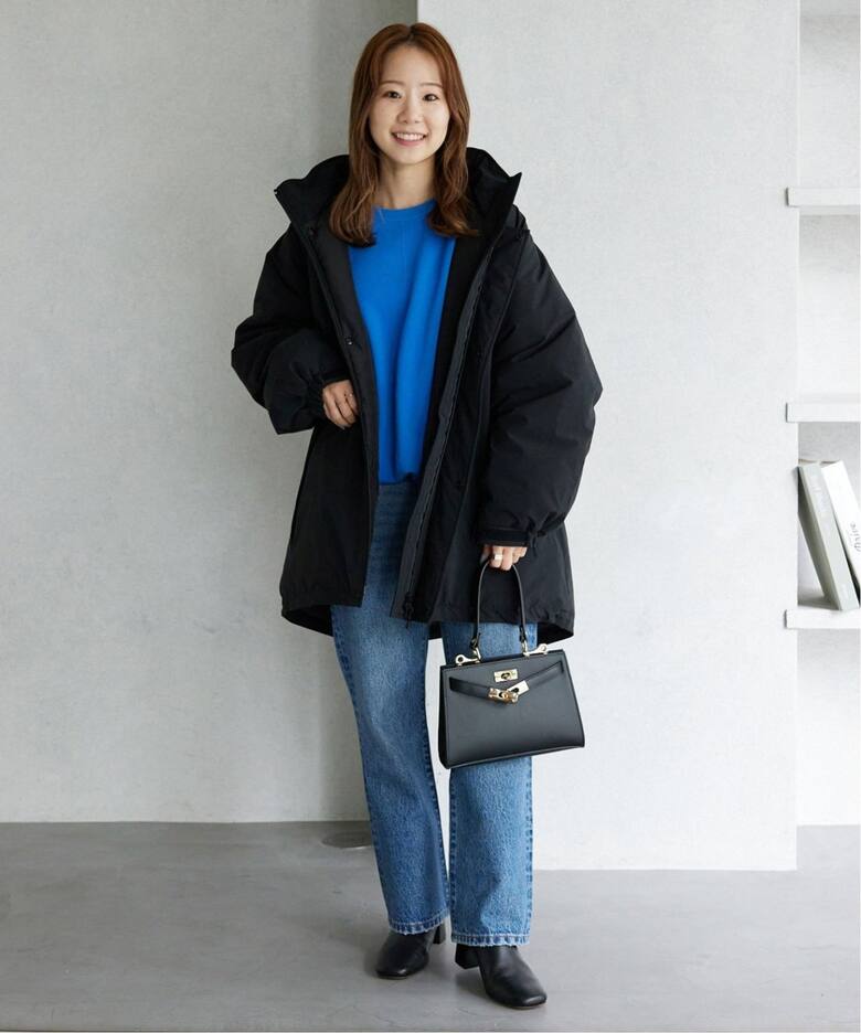 追加》ポリエステルタッサー中綿モンスターパーカーブルゾン（中綿 