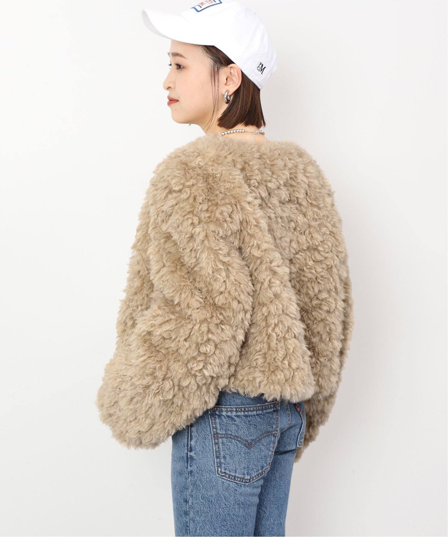 クルクルファーショートブルゾン（その他ブルゾン／アウター）｜SLOBE  