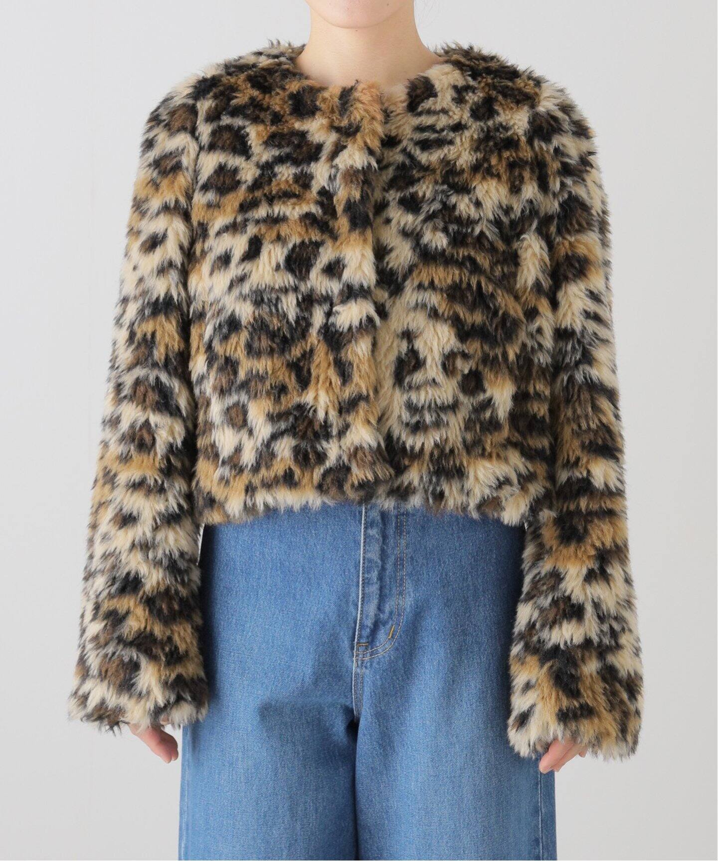 クルクルファーショートブルゾン（その他ブルゾン／アウター）｜SLOBE  