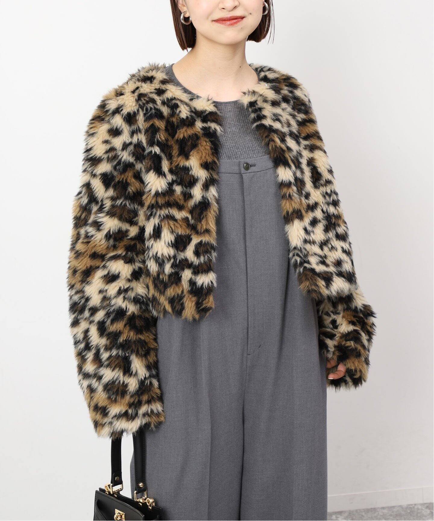 クルクルファーショートブルゾン（その他ブルゾン／アウター）｜SLOBE  