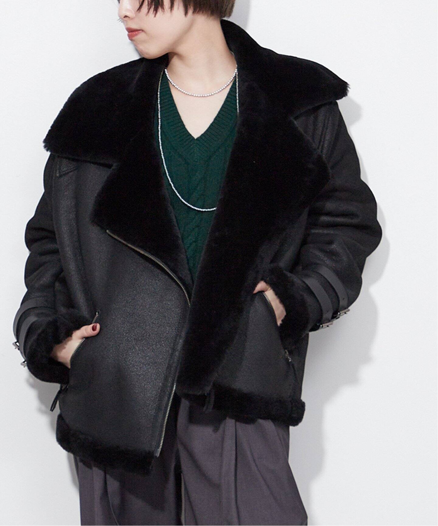 ASTON LEATHER / アストンレザー】 別注 MOUTON ジャケット（ムートン  