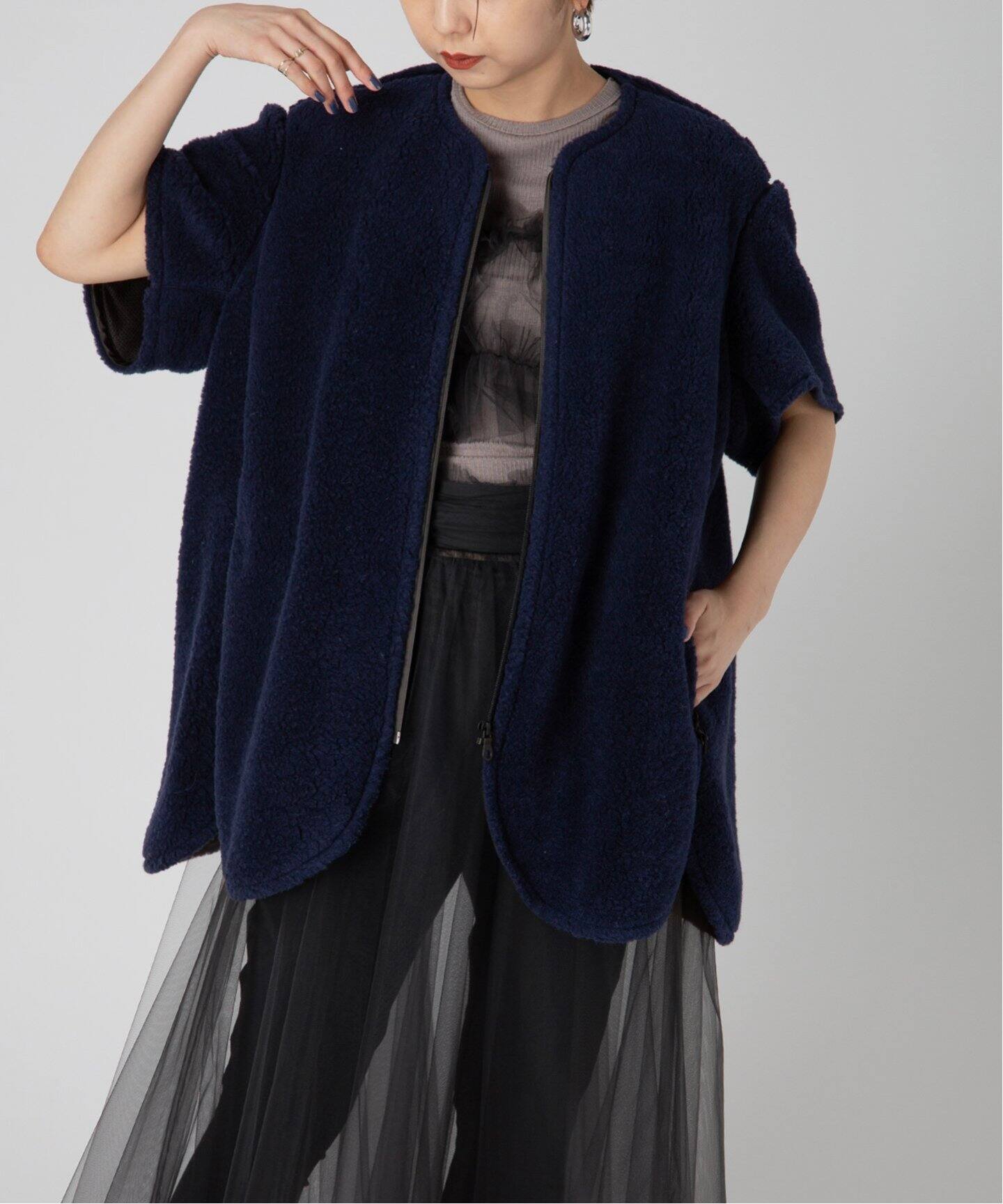 BOWTE/バウト】WOOL BOA ROUND HEM BLOUSON（その他ブルゾン／アウター 