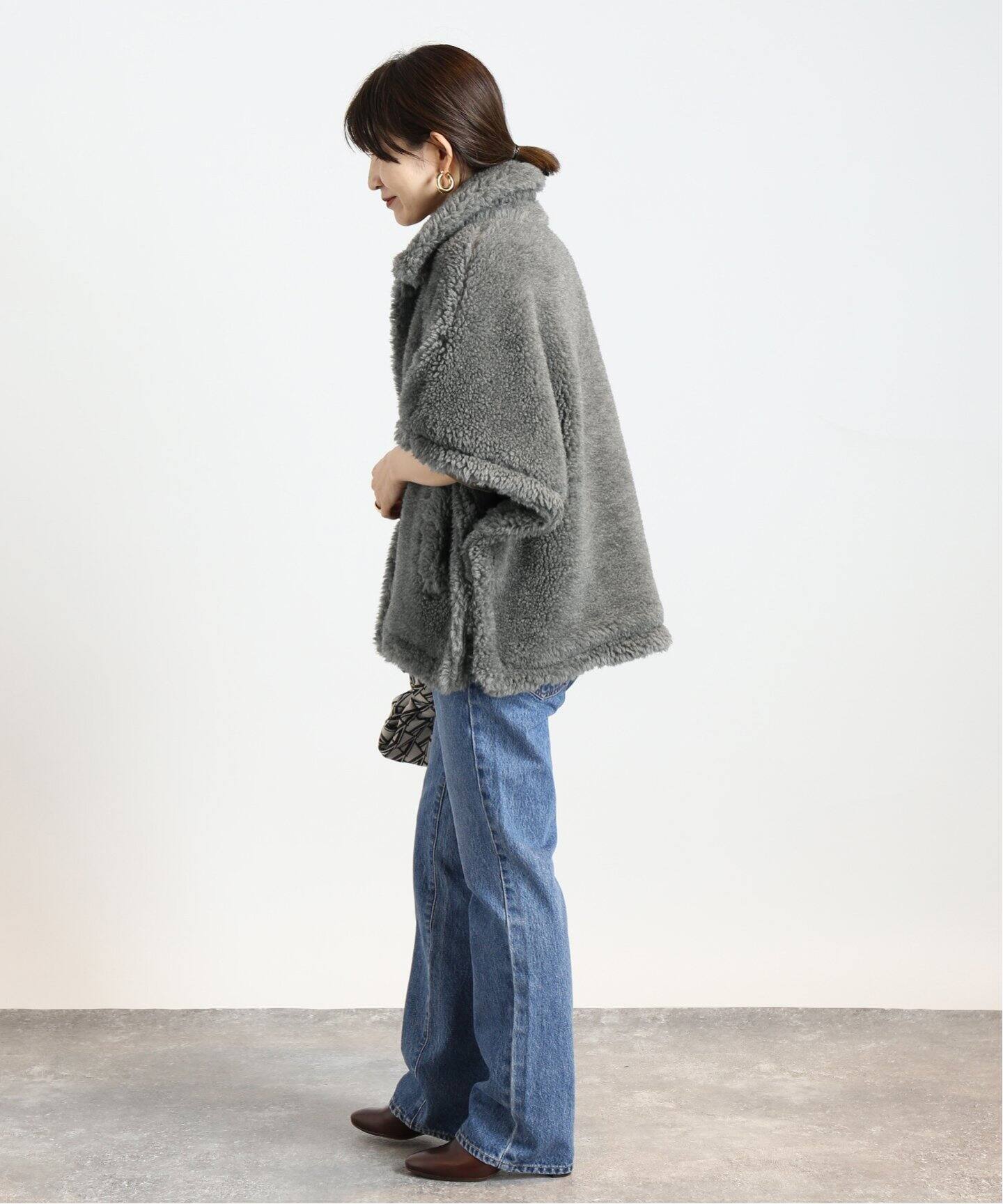 TICCA/ティッカ】ウールファーポンチョ（ポンチョ・マント）｜VERMEIL  