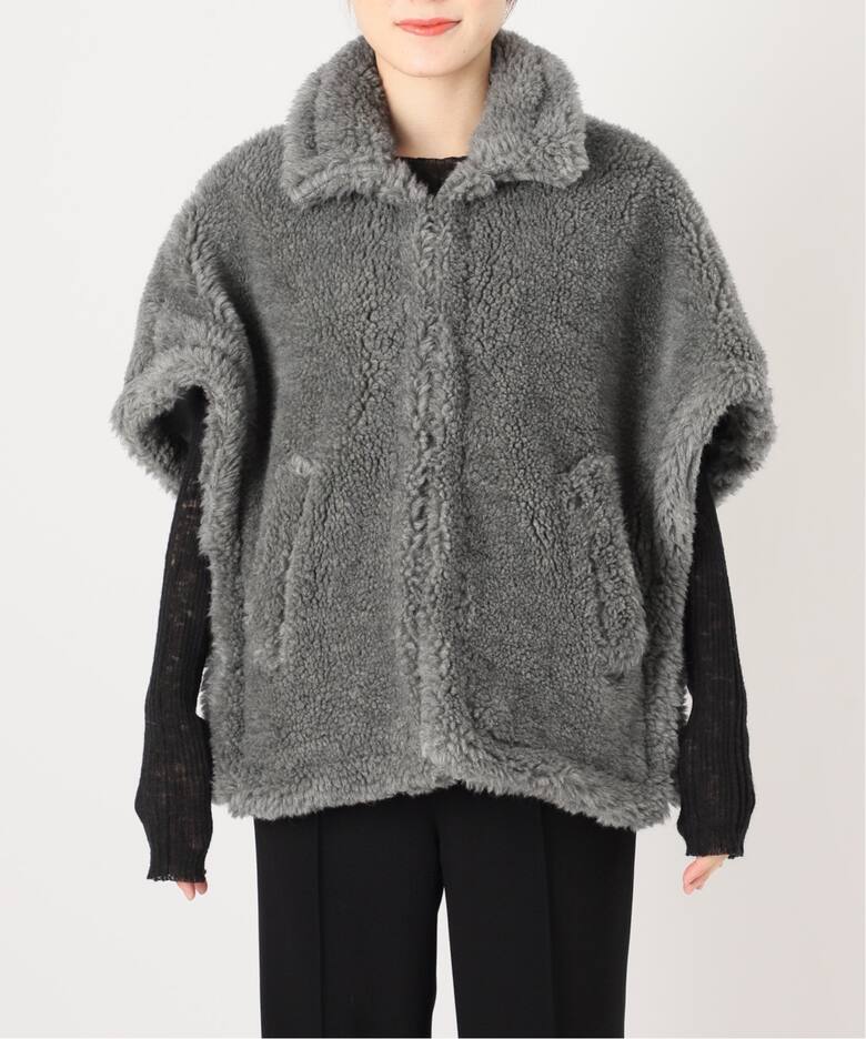 TICCA/ティッカ】ウールファーポンチョ（ポンチョ・マント）｜VERMEIL  