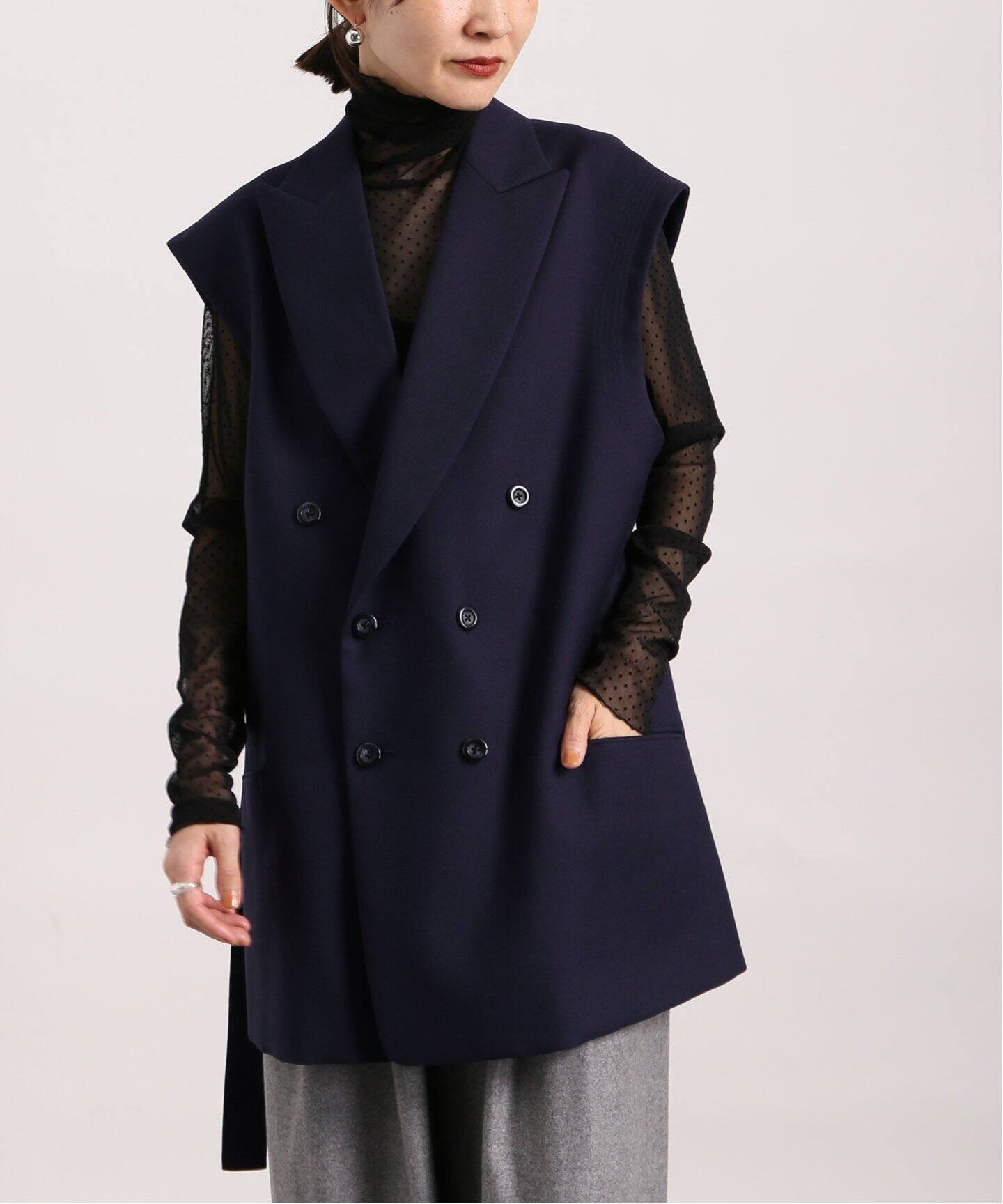 UJOH/ウジョー】6 BW Slit ベスト（ベスト）｜VERMEIL par iena  