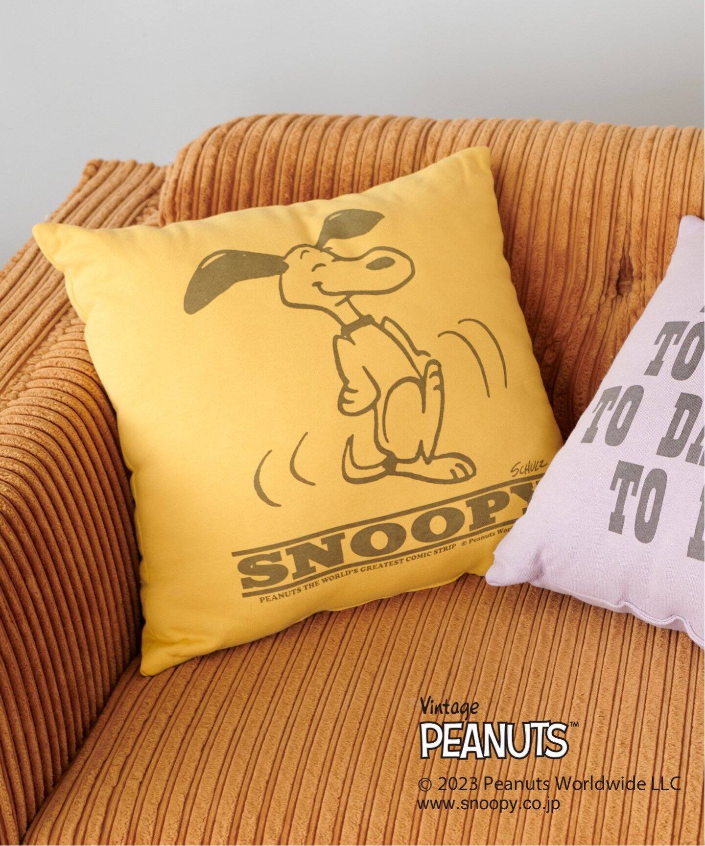 PEANUTS×JOURNAL STANDARD FURNITURE】 CUSHION TO LIVE クッション 45 