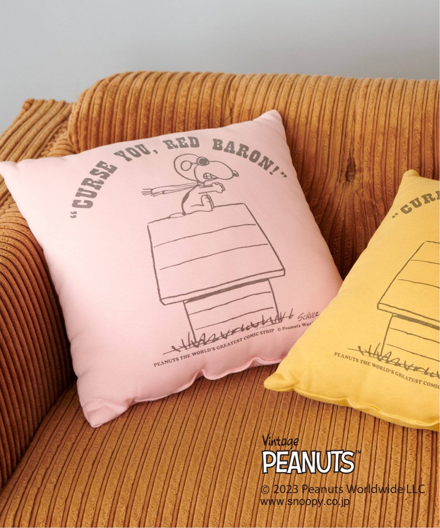 PEANUTS×JOURNAL STANDARD FURNITURE】CUSHION CURES クッション 45角 