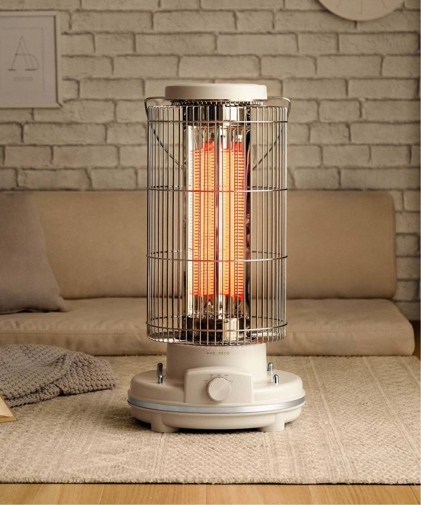 AND DECO/アンドデコ】CARBON HEATER レトロ カーボン ヒーター（家電 