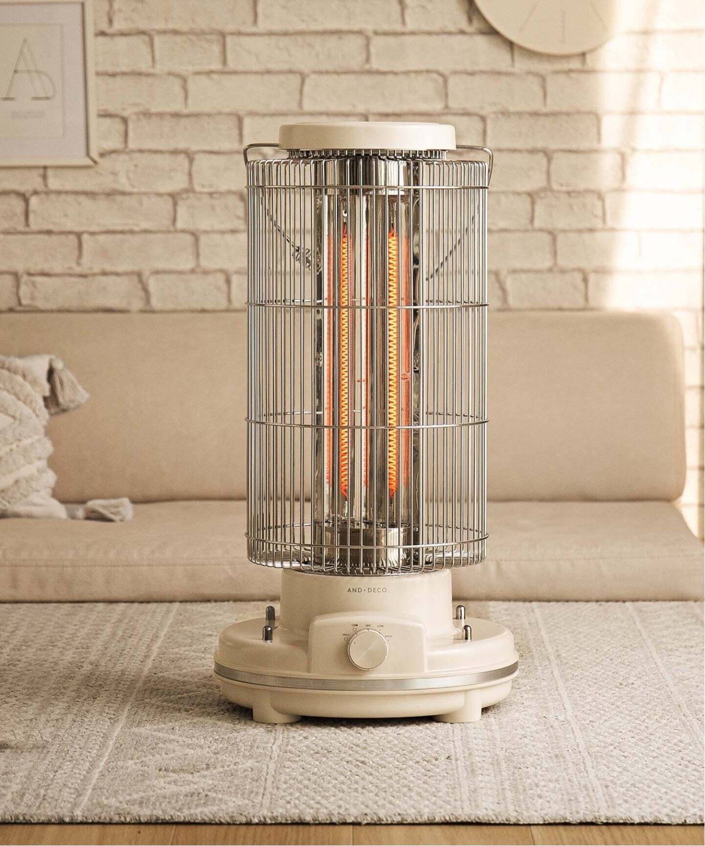 AND DECO/アンドデコ】CARBON HEATER レトロ カーボン ヒーター（家電 