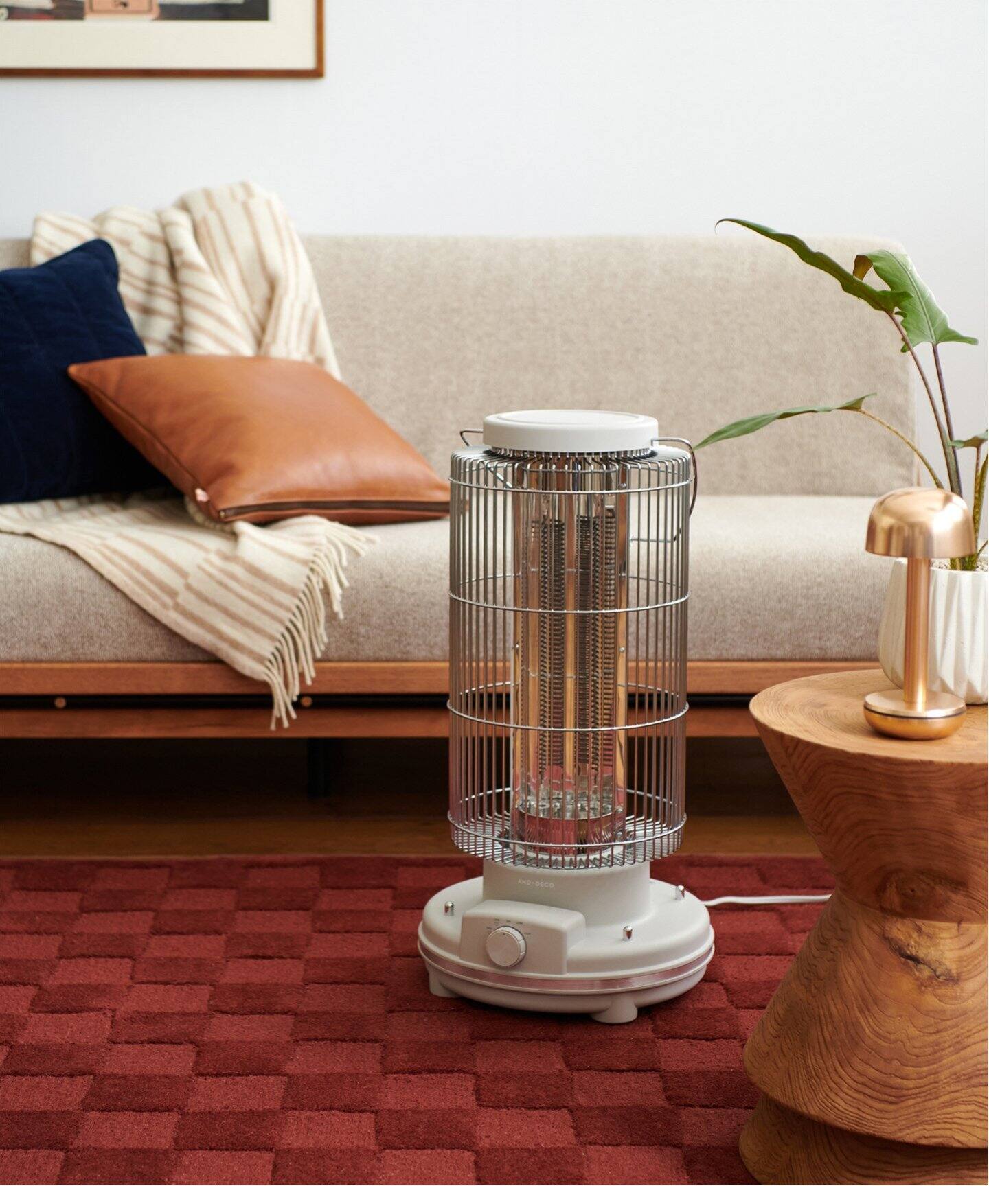 AND DECO/アンドデコ】CARBON HEATER レトロ カーボン ヒーター（家電 