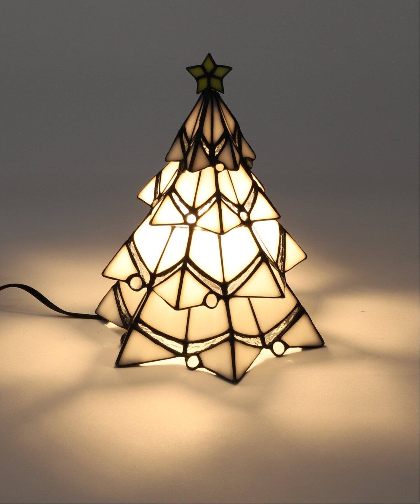 STAINED GLASS LAMP TREE ステンドグラス ランプ クリスマスツリー 