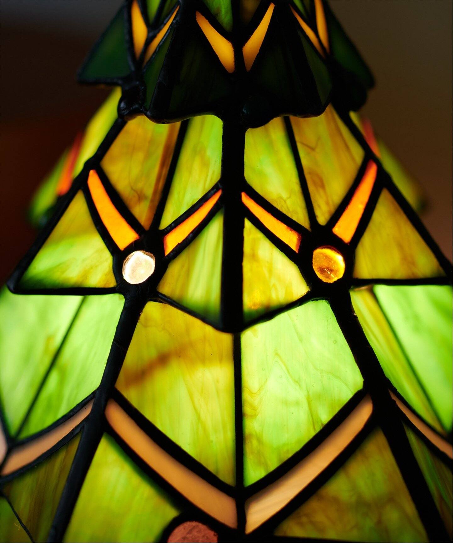STAINED GLASS LAMP TREE ステンドグラス ランプ クリスマスツリー 