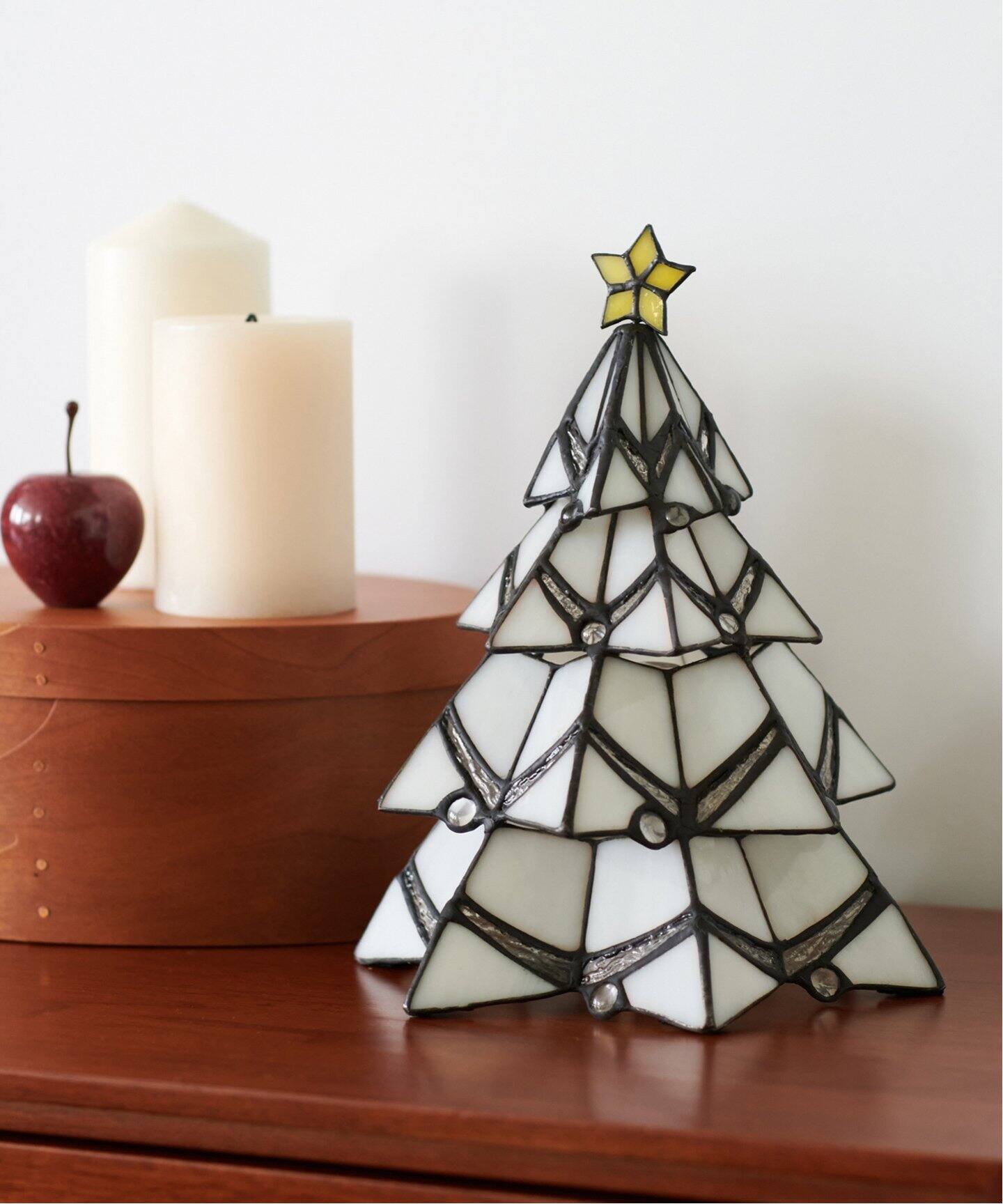 STAINED GLASS LAMP TREE ステンドグラス ランプ クリスマスツリー 