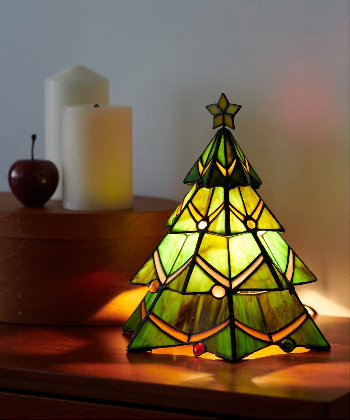 STAINED GLASS LAMP TREE ステンドグラス ランプ クリスマスツリー（照明）｜JOURNAL STANDARD