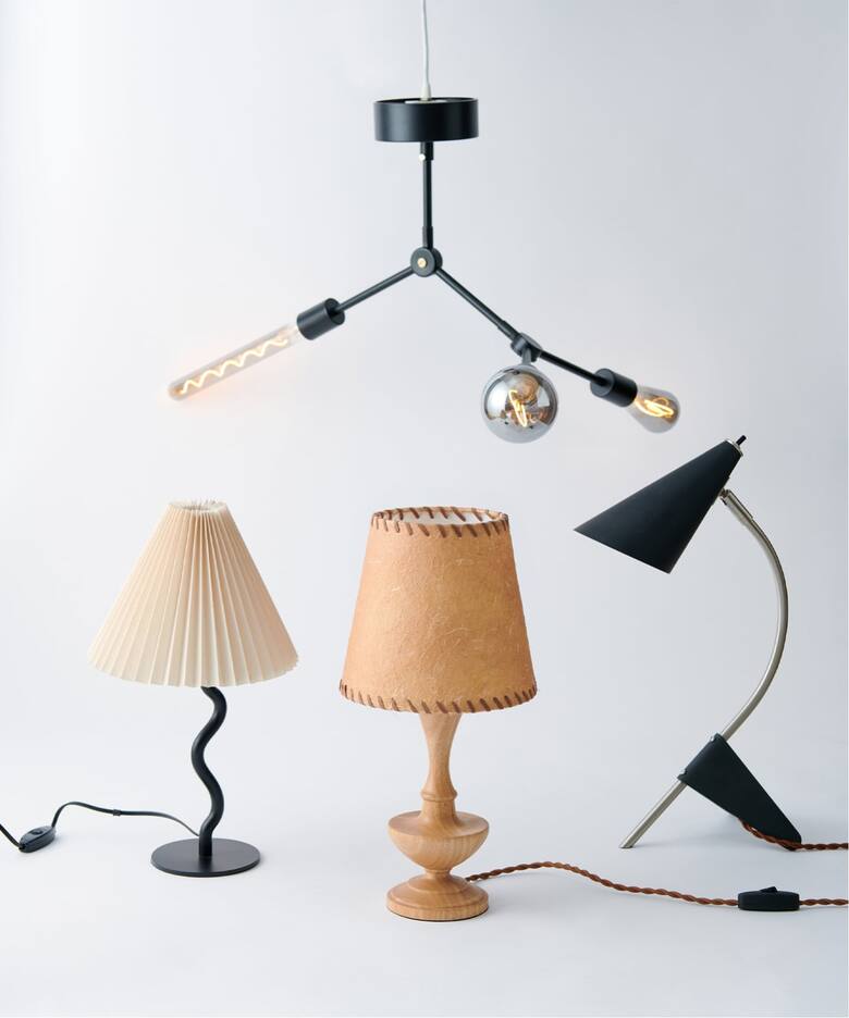 WAVY TABLE LAMP ウェービー テーブル ランプ 電球付属（照明 