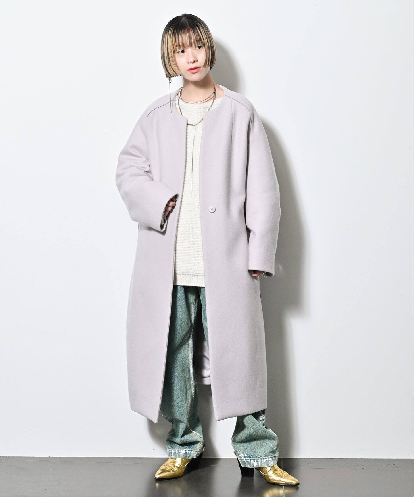 追加》OVER COCCON コート（ノーカラーコート）｜CITYSHOP（シティ  