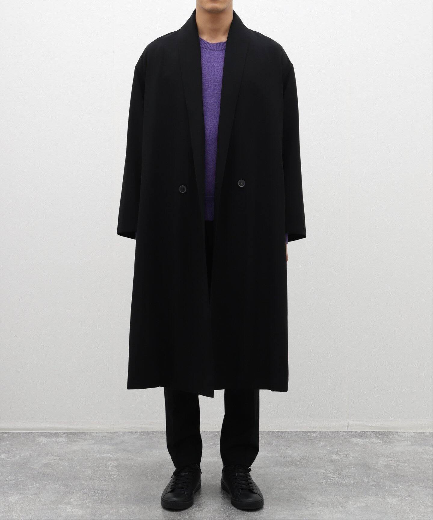 Cristaseya / クリスタセヤ】OVERSIZED SHAWL COLLAR COAT（チェスター 