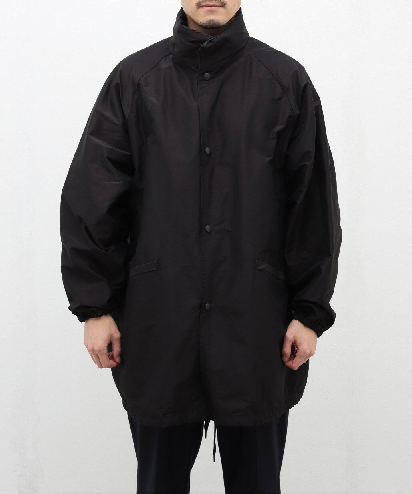 COMOLI コットンナイロンフーデッドコート 2（コットンシルク  