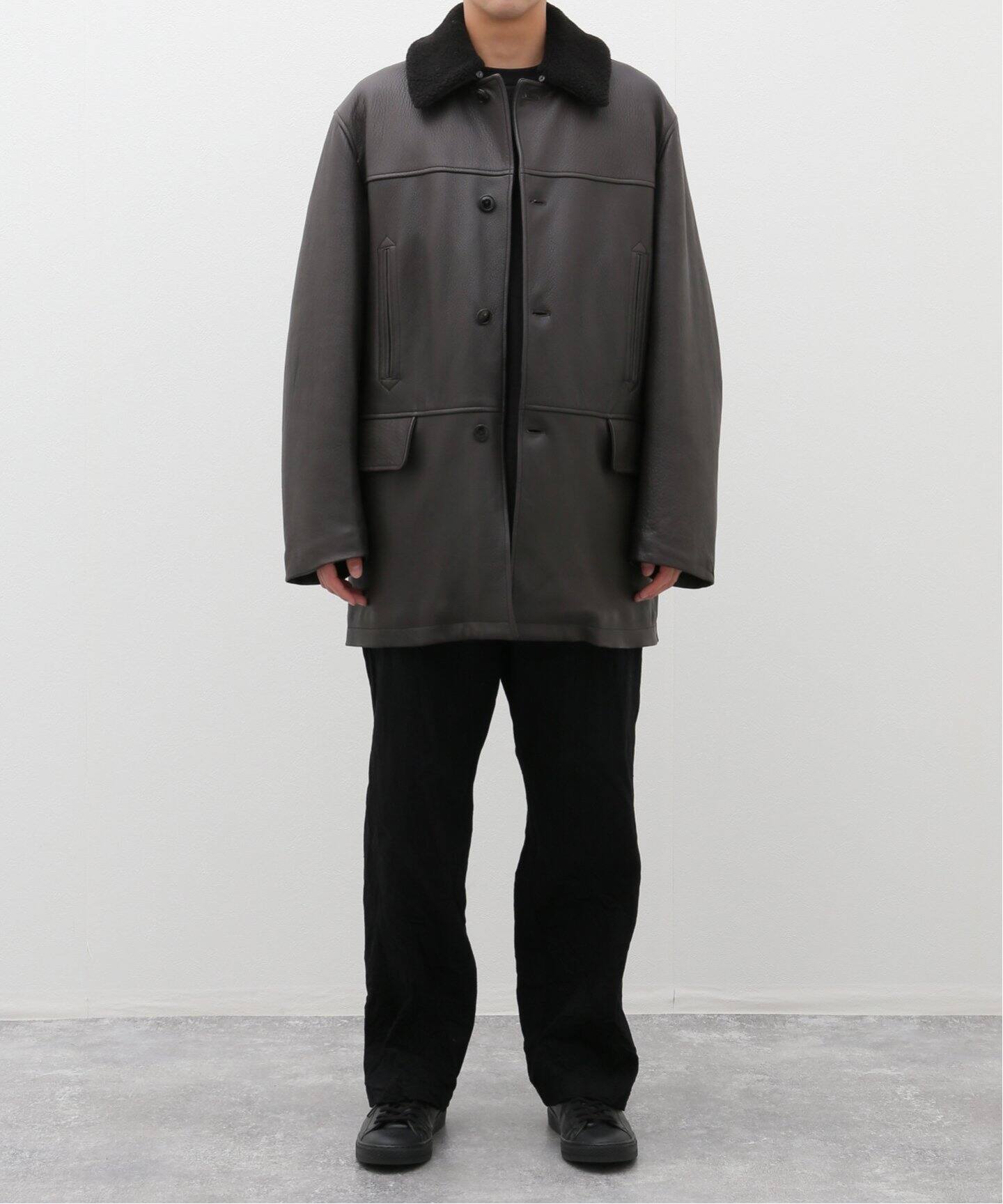 COMOLI / コモリ】シープ グレインレザーコート（その他ブルゾン  