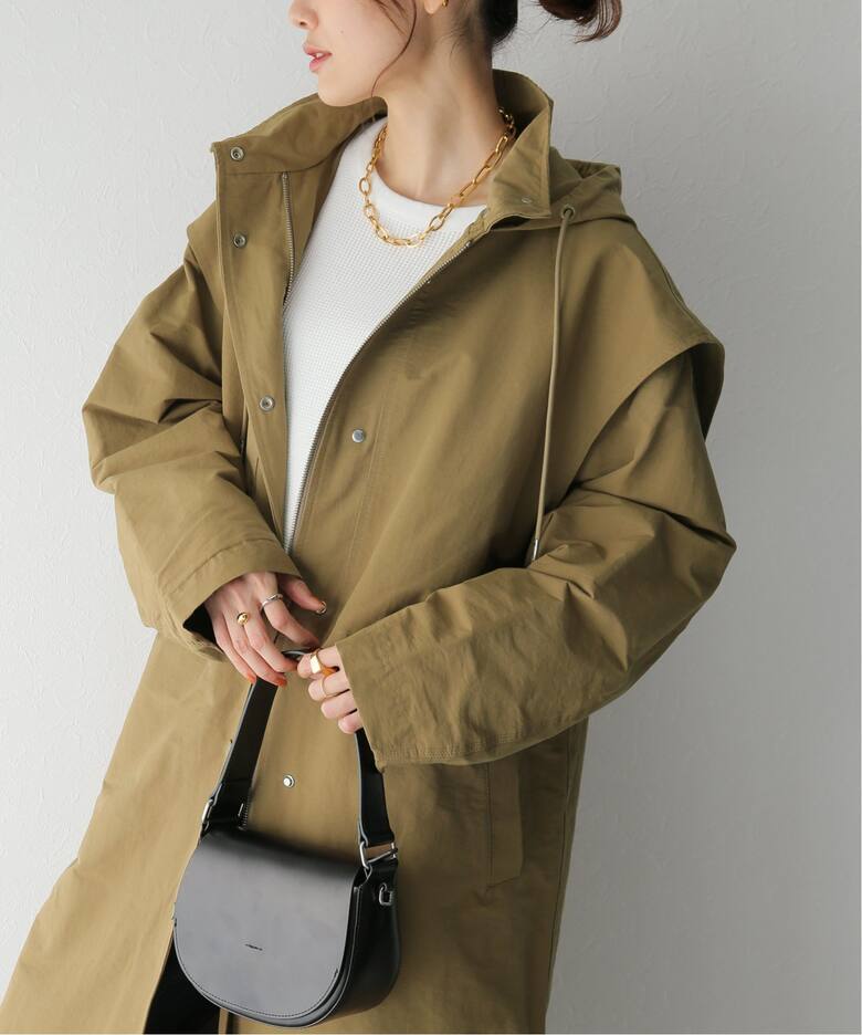 TODAYFUL フーデットチェスターコート 大柄 