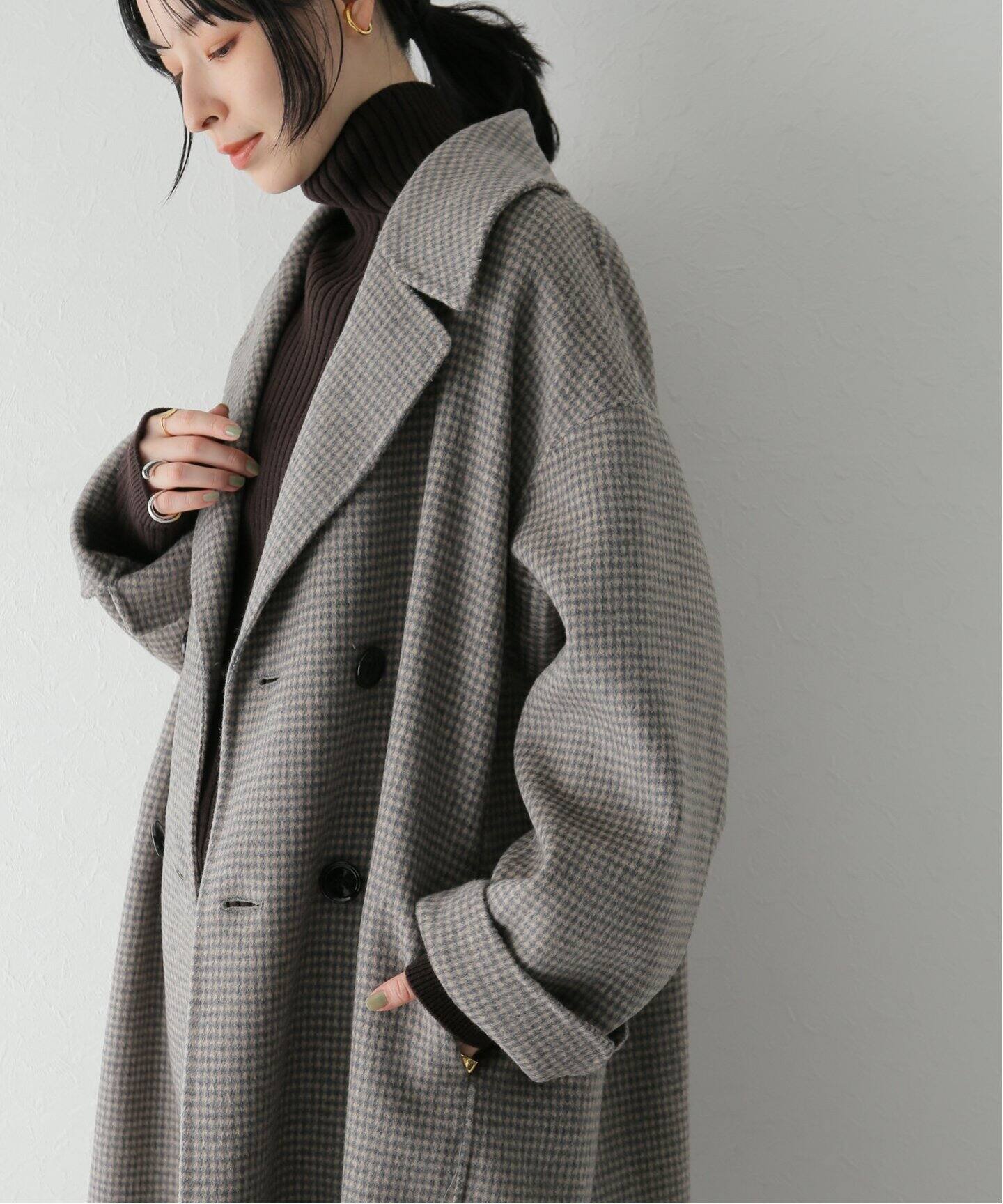 LE GLAZIK / ルグラジック】REVER DOUBLE-BREASTED COAT（チェスター  