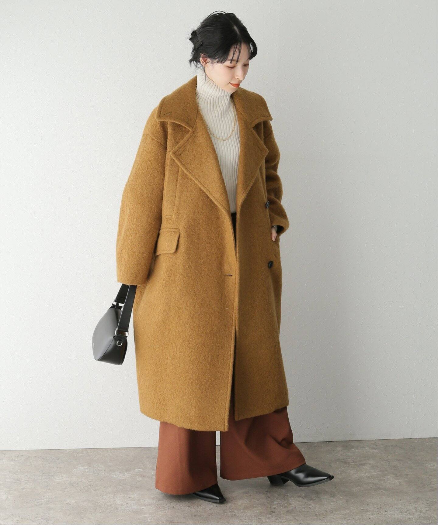 CLANE / クラネ】SHORT SHAGGY COCOON OVER COAT（チェスターコート 